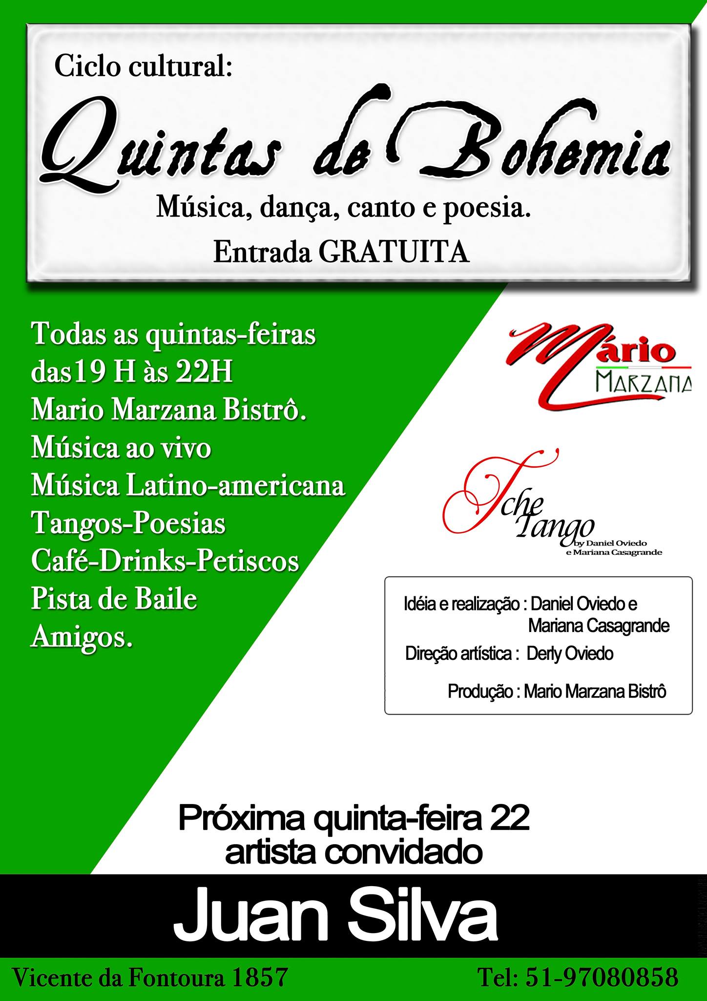 Quintas de Bohemia, Música, dança, canto e poesia.