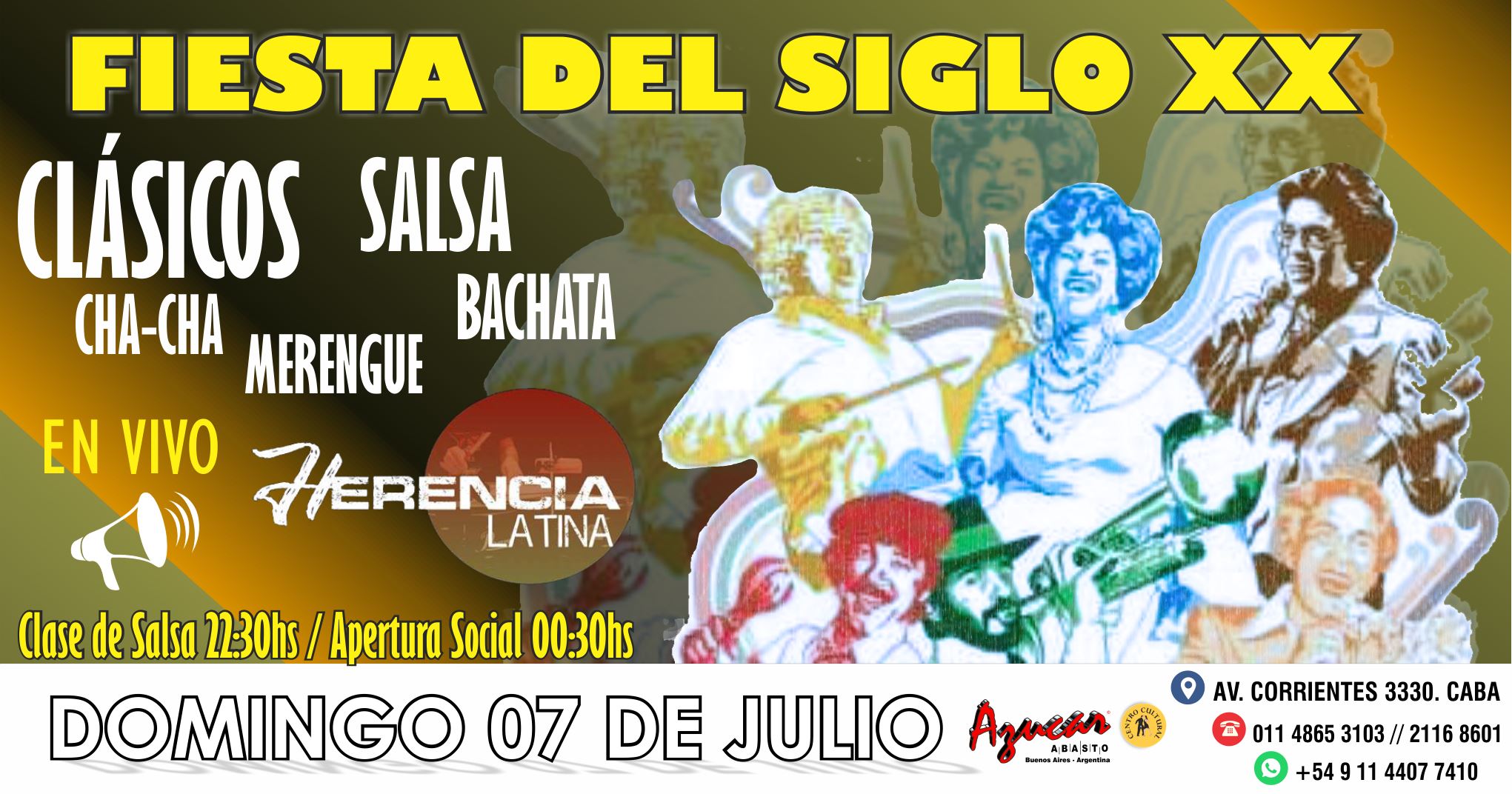 Herencia Latina Fiesta Siglo XX + Social Salsero