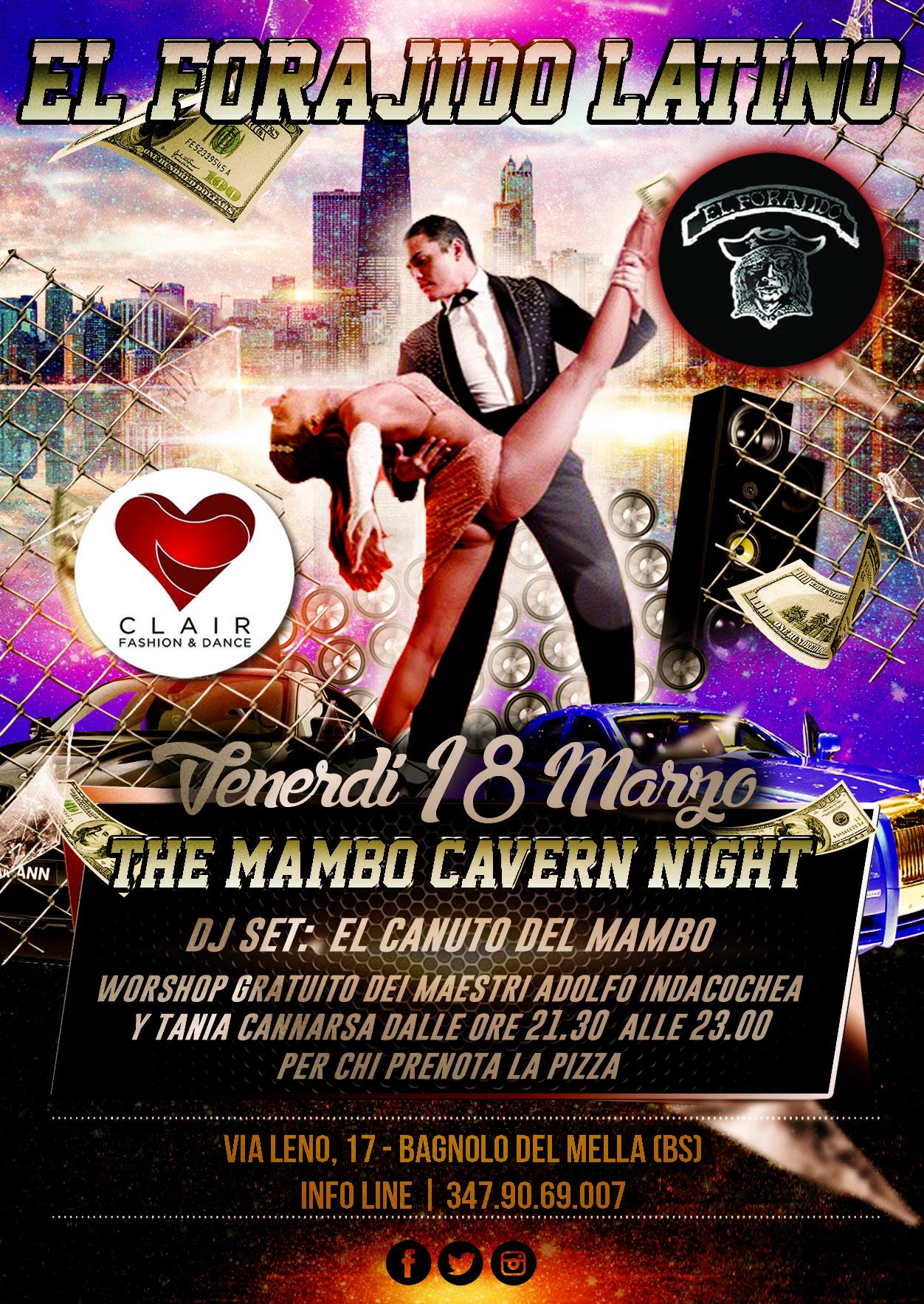 Adolfo Y Tania in the Mambo Cavern Night