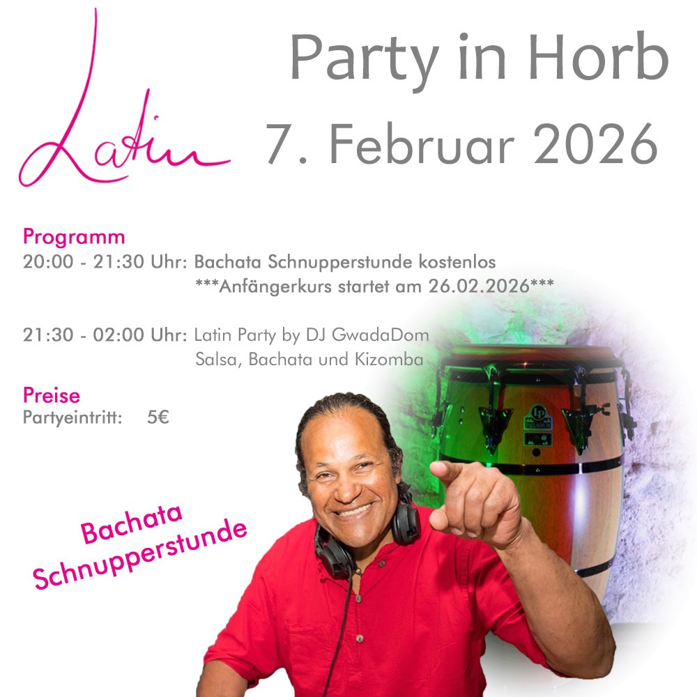 Salsaparty mit DJ GwadaDom & Bachata Schnupperstunde