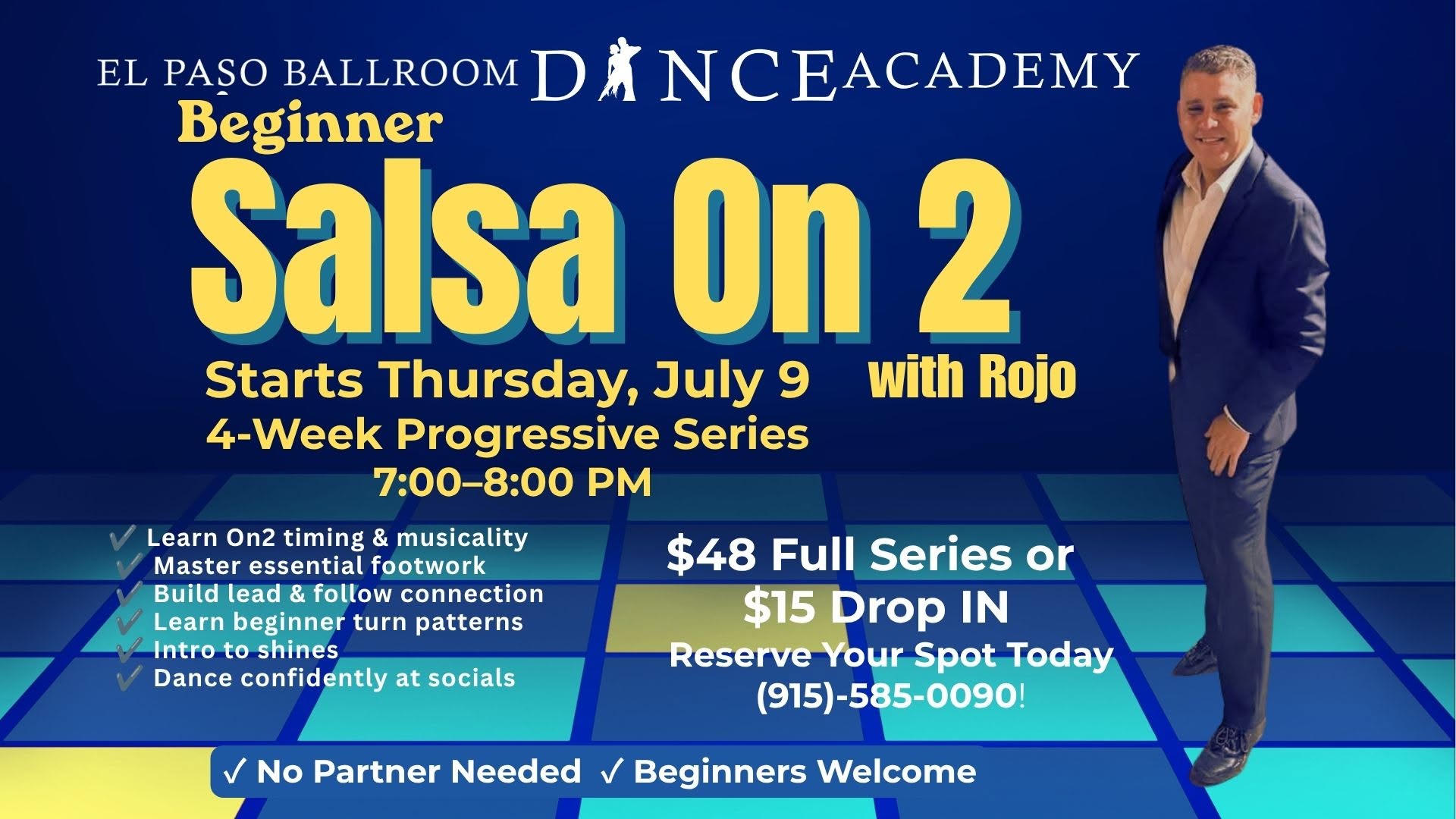 Salsa ON2 4 Week Progressive Series with Rojo