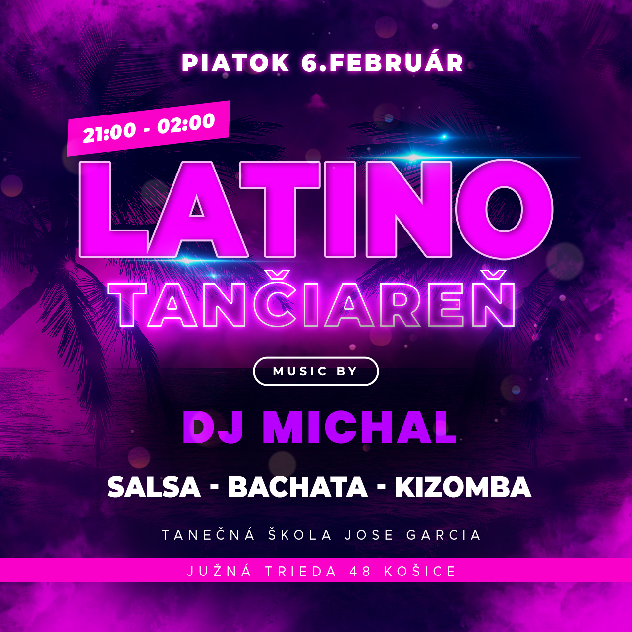 LATINO TANČIAREŇ - PIATOK 6.2