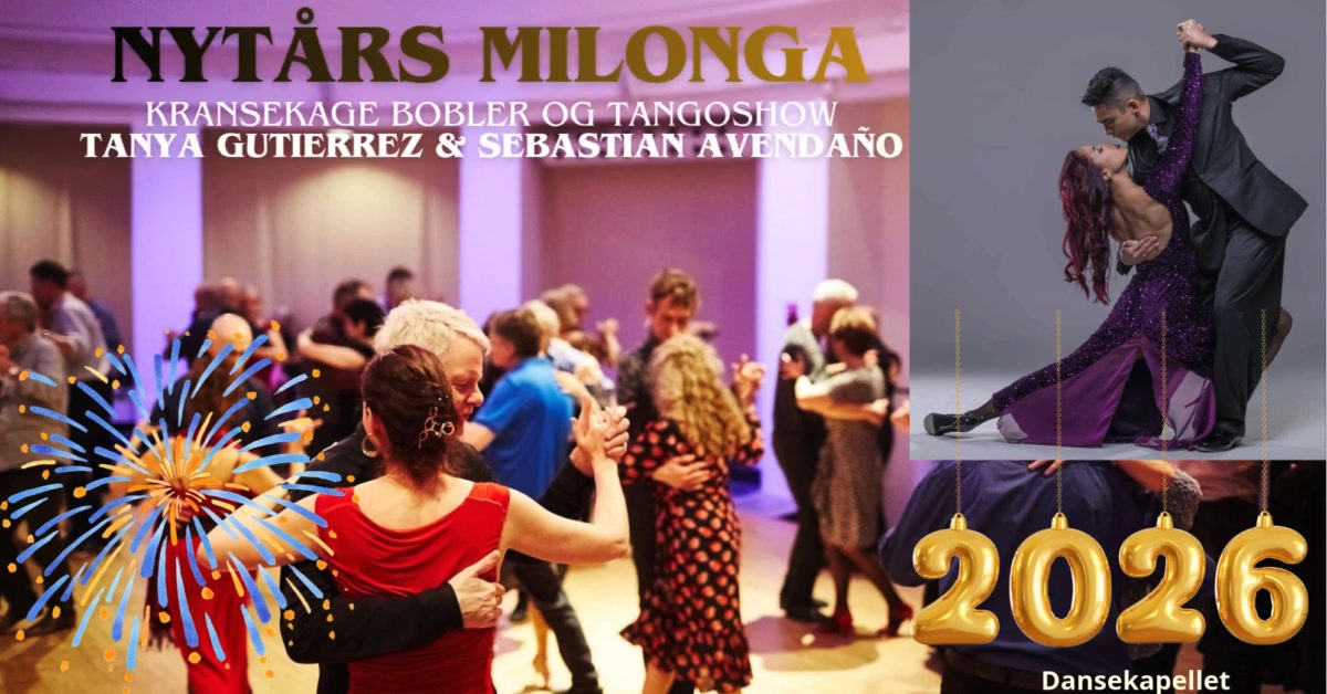 Nytårs Milonga med kransekage, bobler og TangoShow