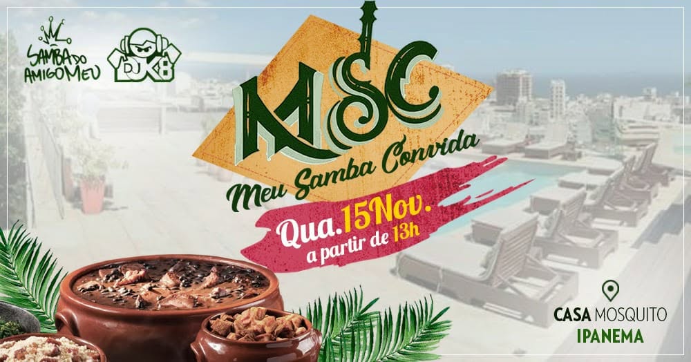 Meu Samba Convida dia 15 - Casa Mosquito Ipanema -