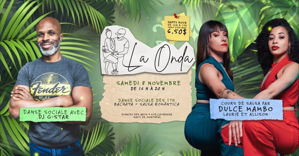 La Onda x Dulce Mambo 🌿 8 novembre (Salsa) ✨💚