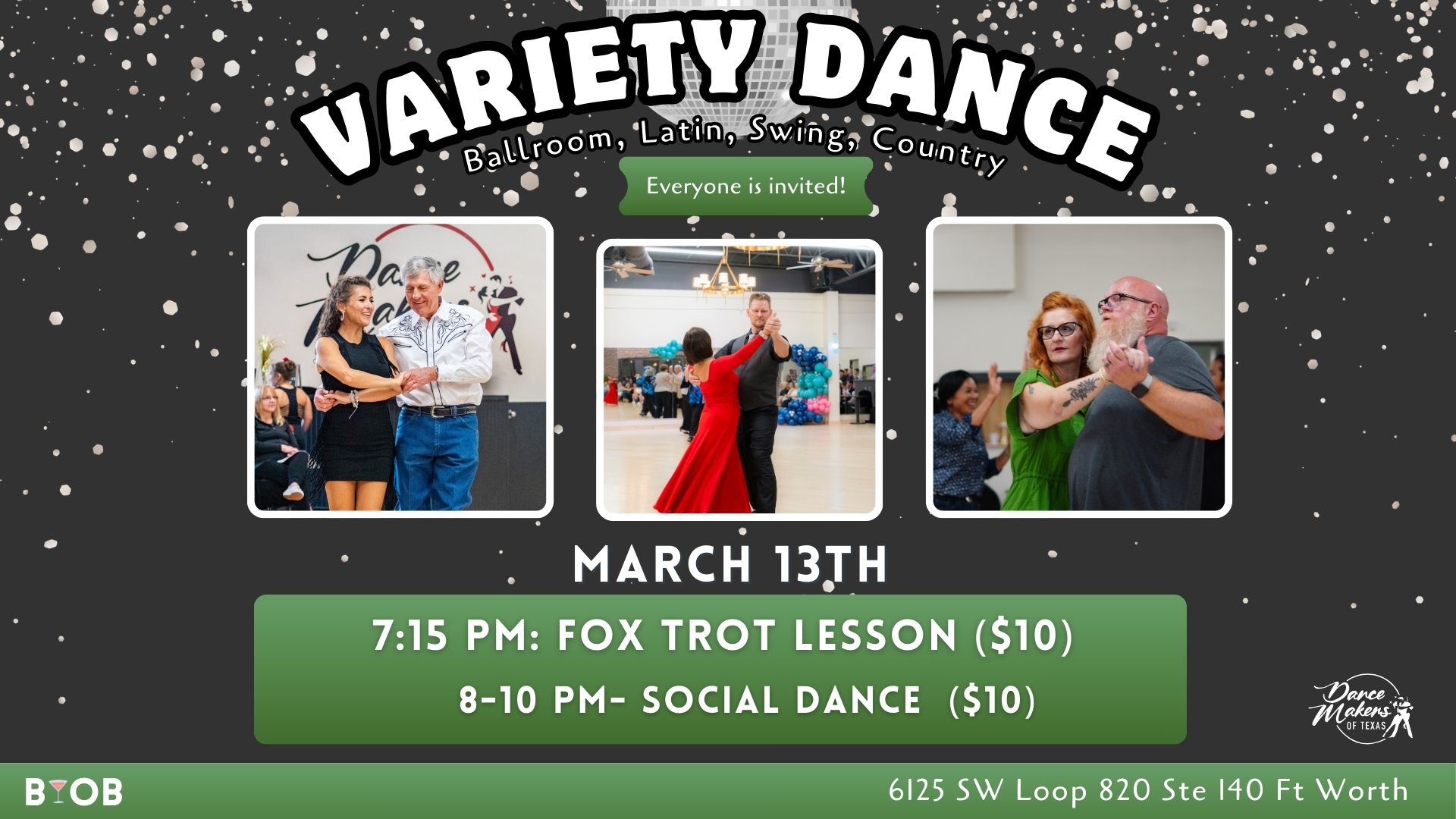 Variety Dance Party - March 13th (FoxTrot Lesson)