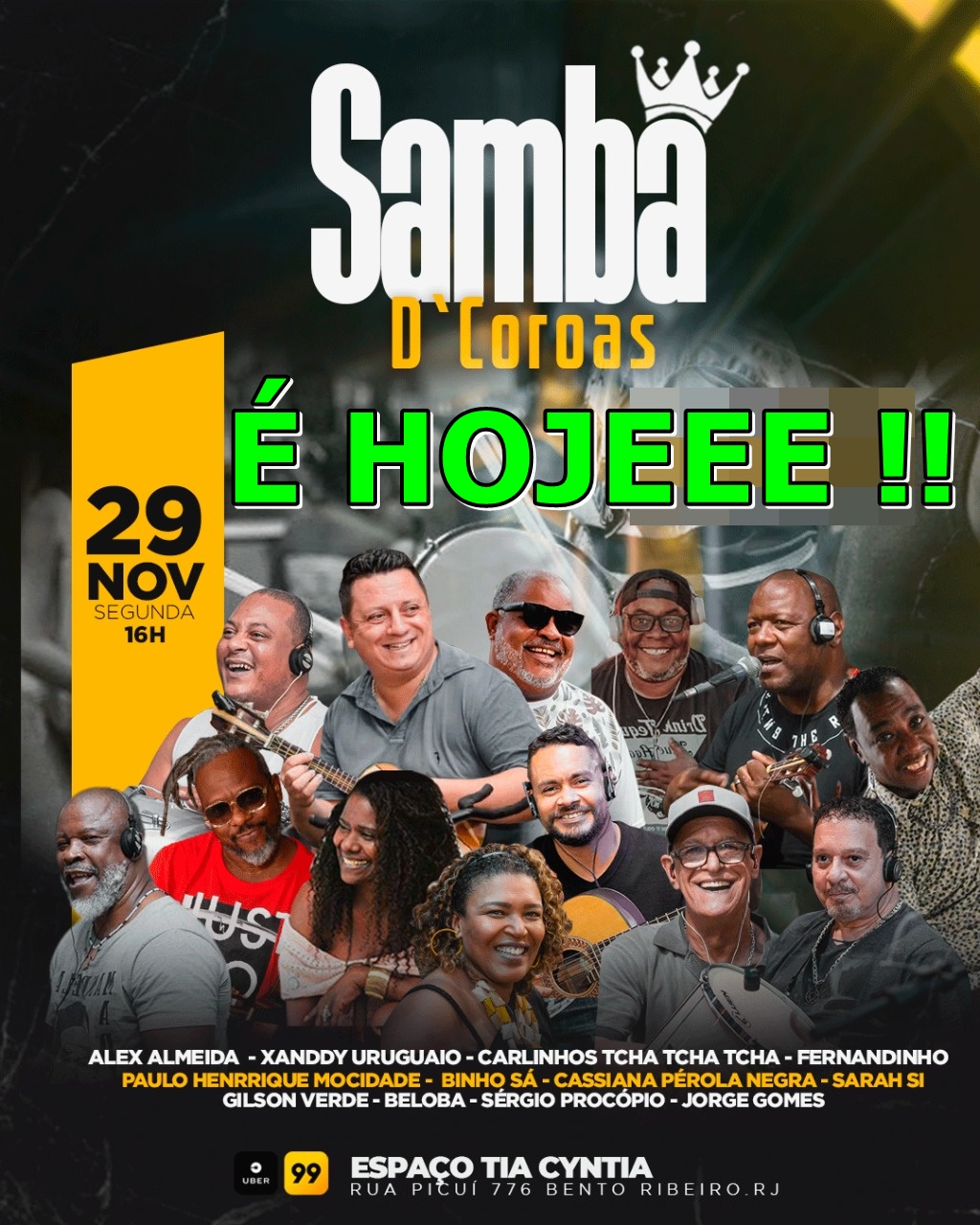 SAMBA D´COROAS (Semana do DIA NACIONAL do SAMBA)