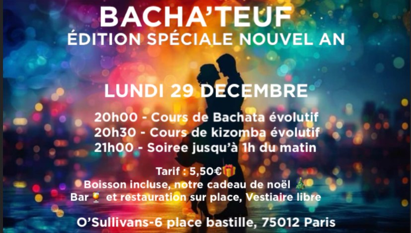 🎉 BACHA’TEUF ÉDITION SPÉCIALE NOUVEL AN PARIS-BASTILLE 🎉