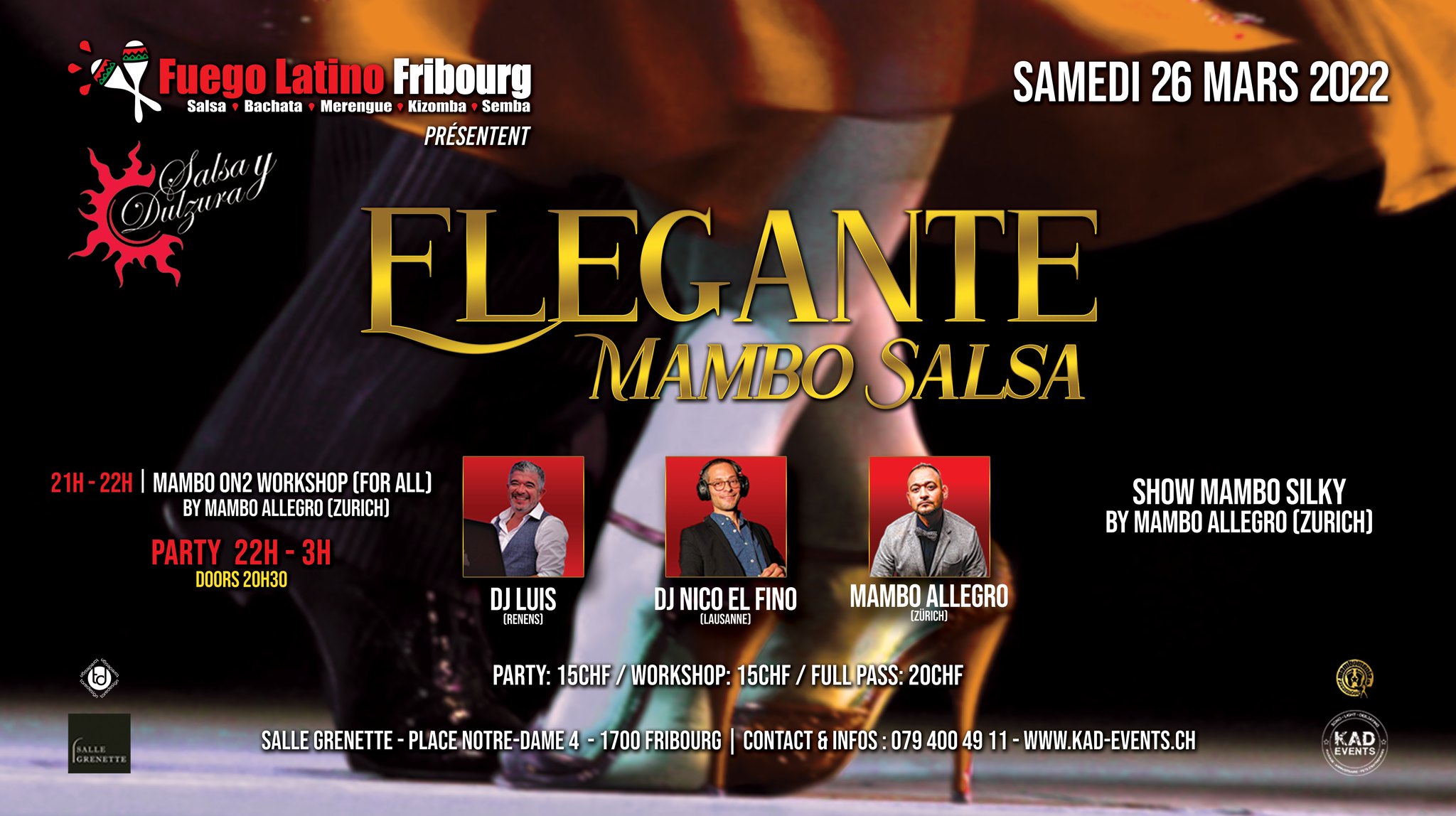 ★★ELEGANTE MAMBO SALSA & WORKSHOP★★