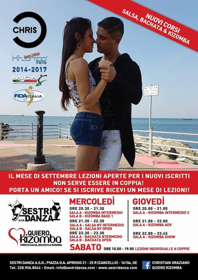 Inaugurazione Corsi Chris&Ary "Quiero Kizomba" - Sestri DANZA