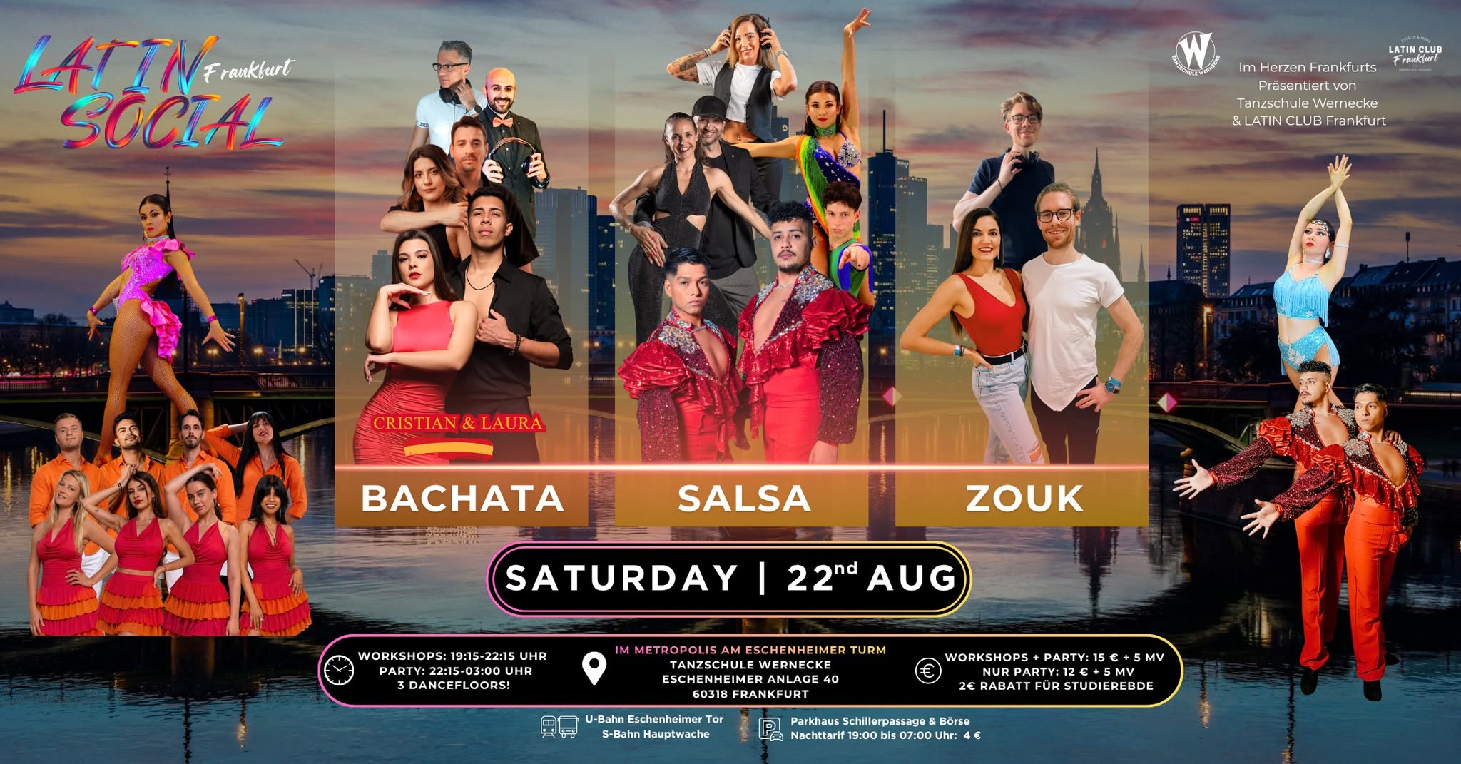 ★ LATIN SOCIAL Frankfurt ★ Bachata, Salsa & Zouk!