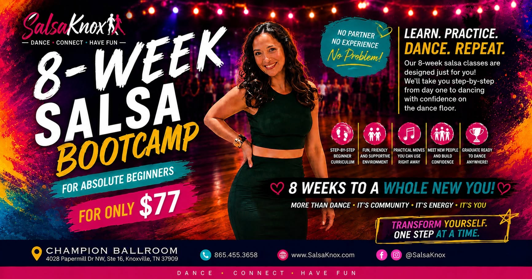 π₯ 8-Week SALSA Bootcamp - KNOXVILLE, TN π₯