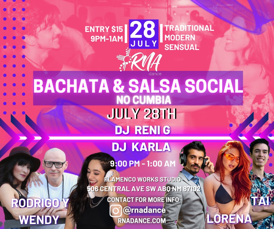 BACHATA & SALSA SOCIAL WITH RNA DANCE