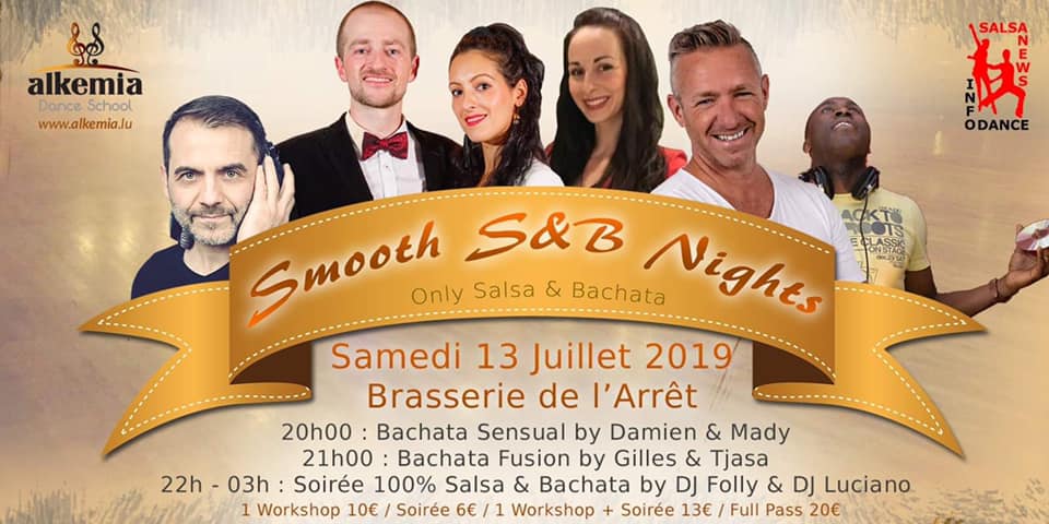 Smooth Salsa & Bachata,Brasserie de l’Arrêt. Folly & Luciano