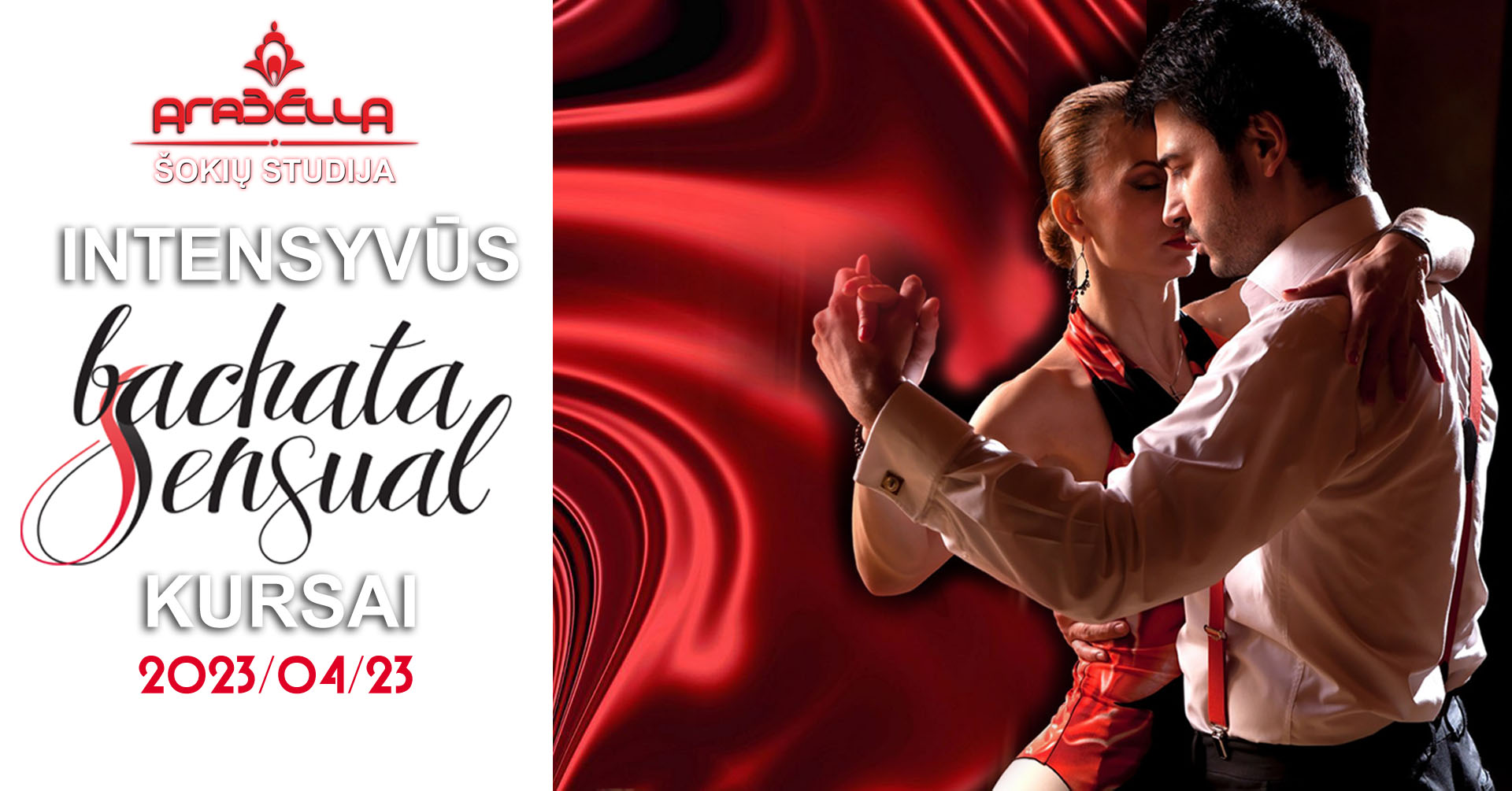 Inensyvūs ★Bachata Sensual★ šokio kursai, norintiems pradėti nuo nulio