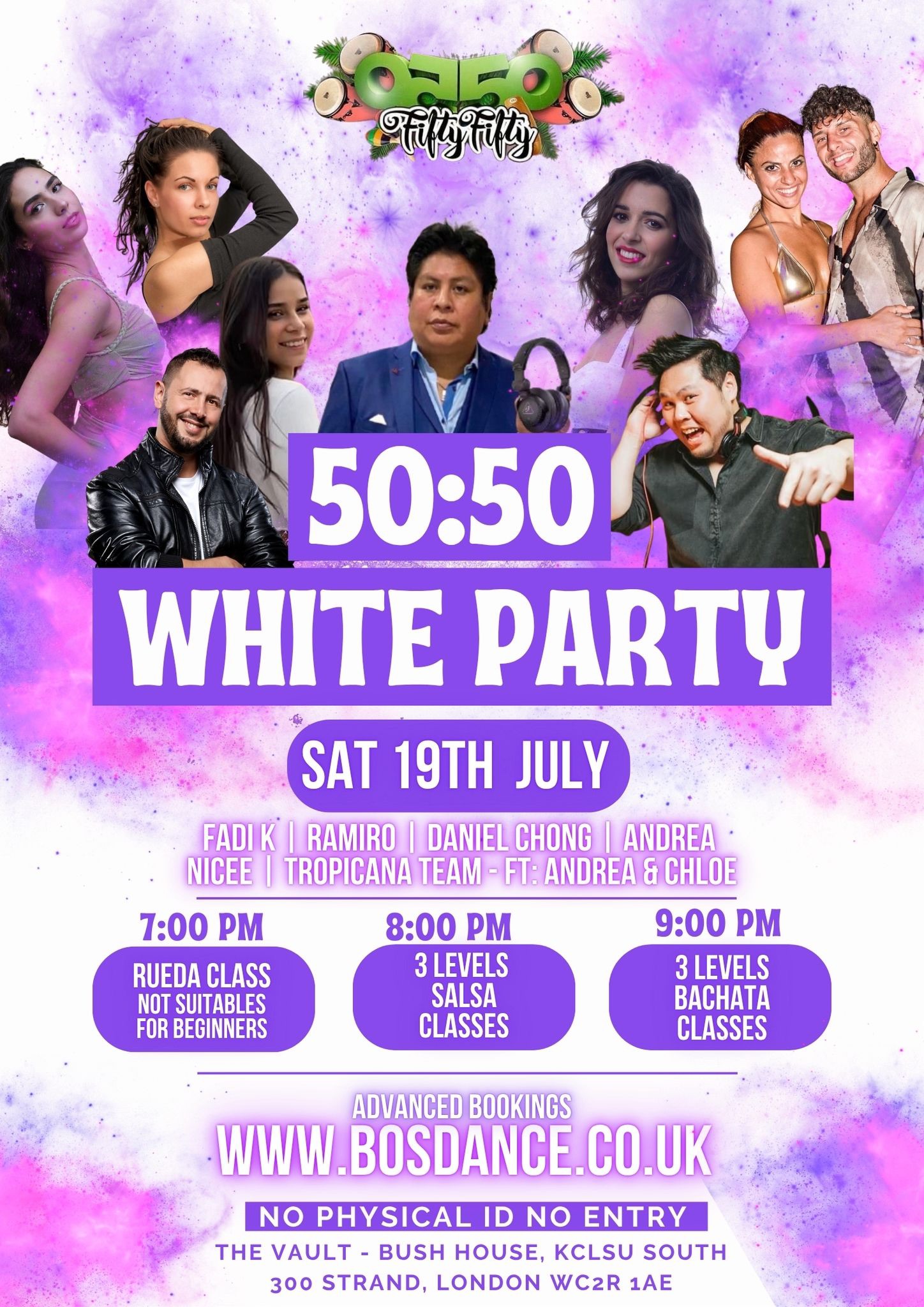 5050 Salsa & Bachata: WHITE PARTY!