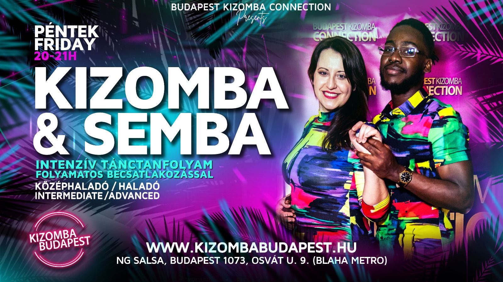 KIZOMBA & SEMBA Tanfolyam Péntekenként Budapesten