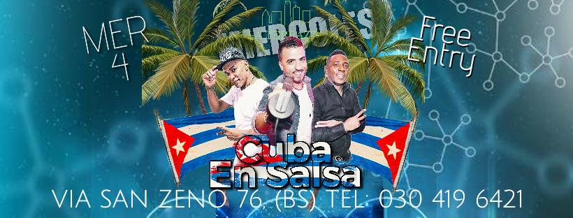 Mercoledì sera Cuba en salsa