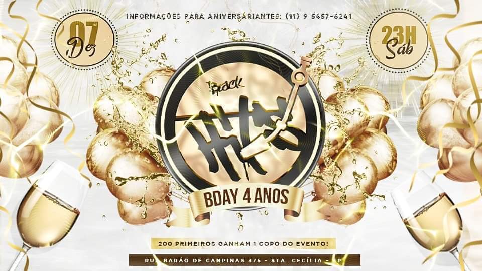 BLACK HIT'S BDAY 4 ANOS ( Ultima do Ano )