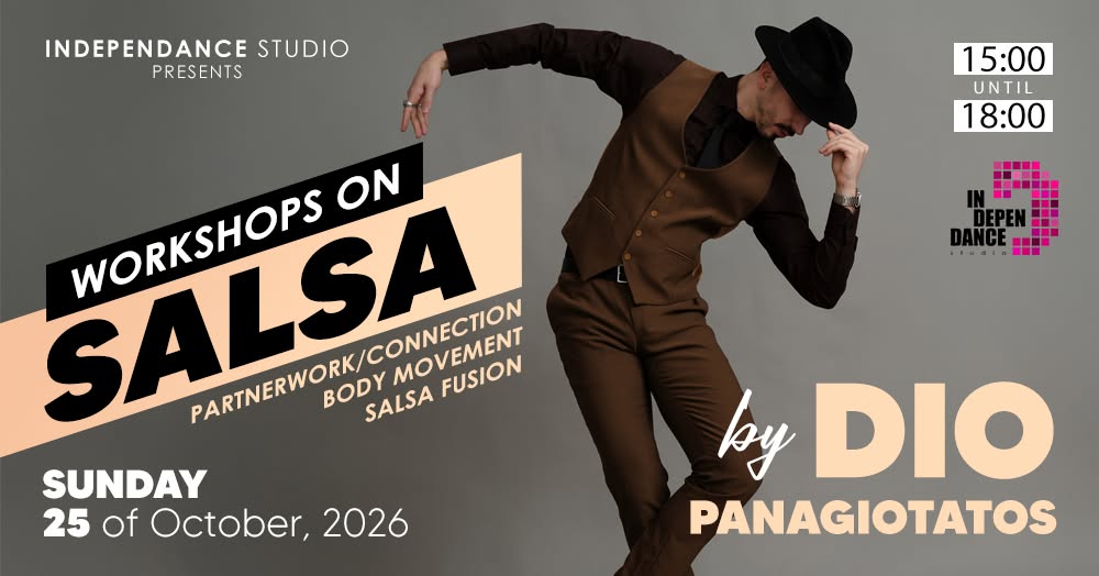 Salsa Workshops with Dio Panagiotatos Partnerwork ▪️Body Movement ▪️ Fusion