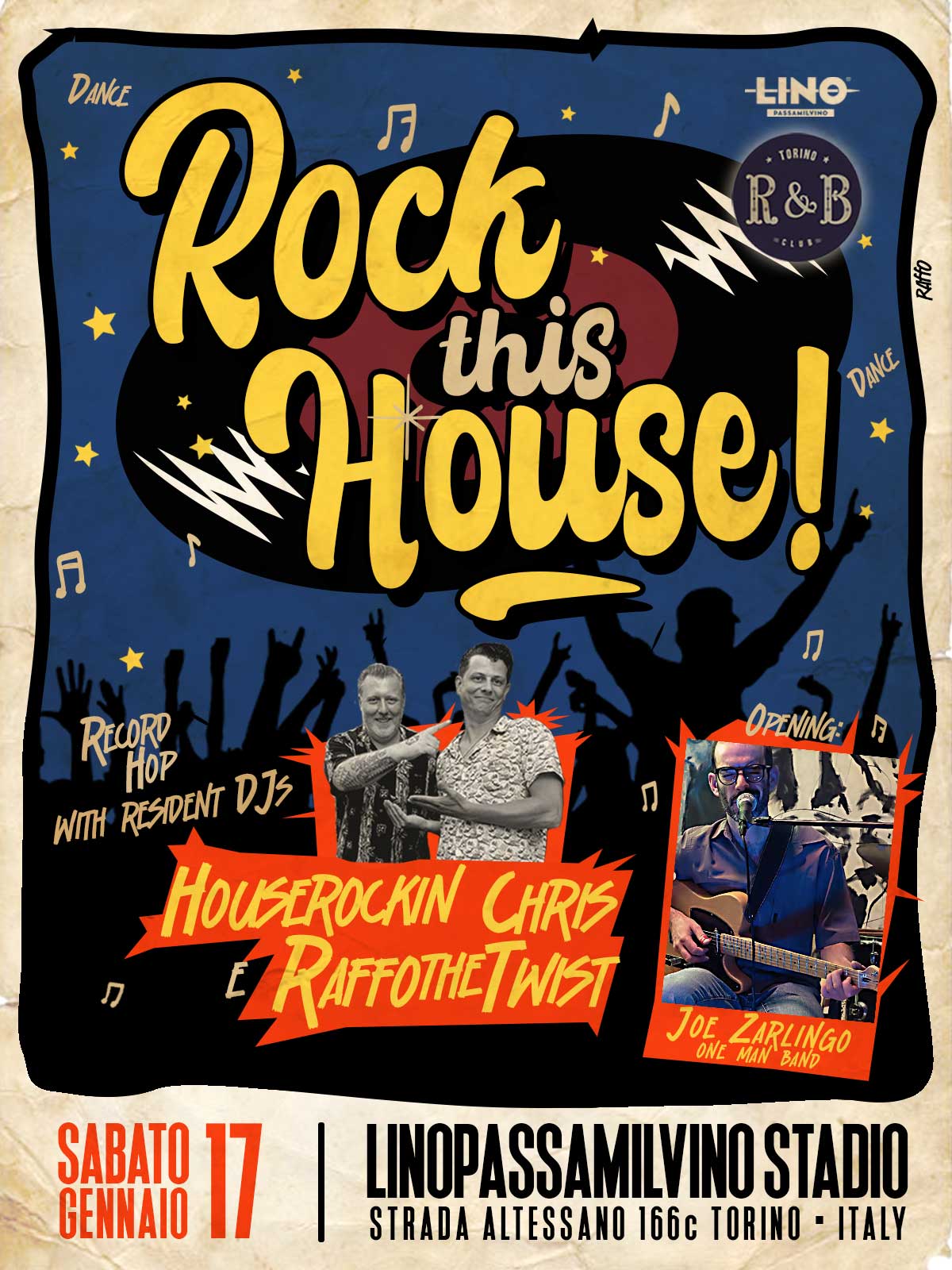 Rock this House ✩ Sabato 17 Gennaio ✩ Record Hop & Dancing