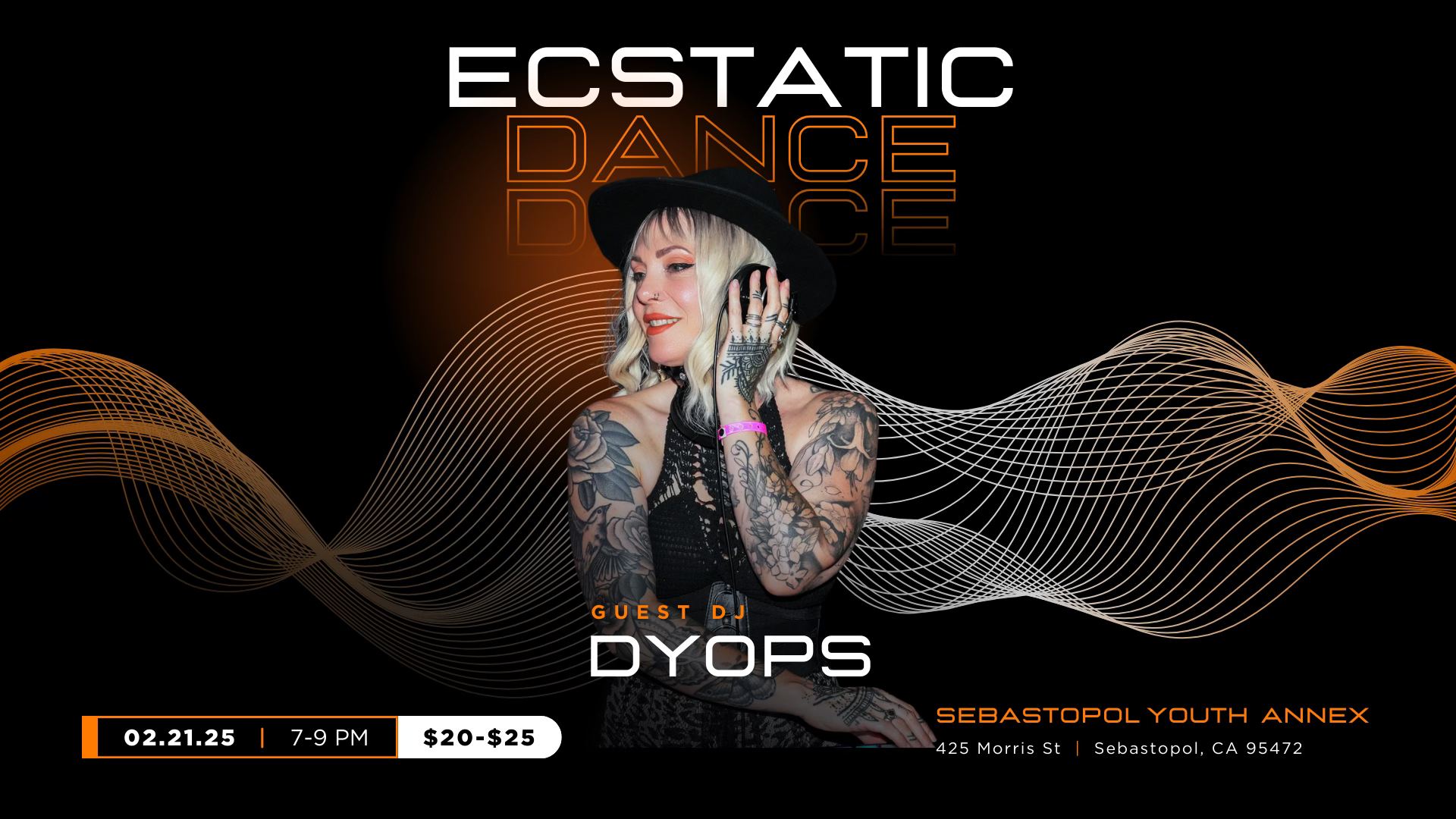 TONIGHT- 3rd Friday February Ecstatic Dance Sebastopol - DYOPS!!