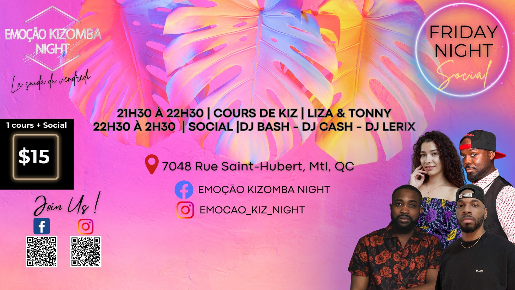 Emoção Kizomba Night, la saida du vendredi