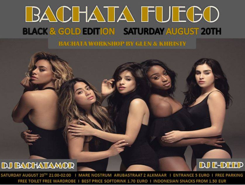 Bachata Fuego Black and Gold Edition