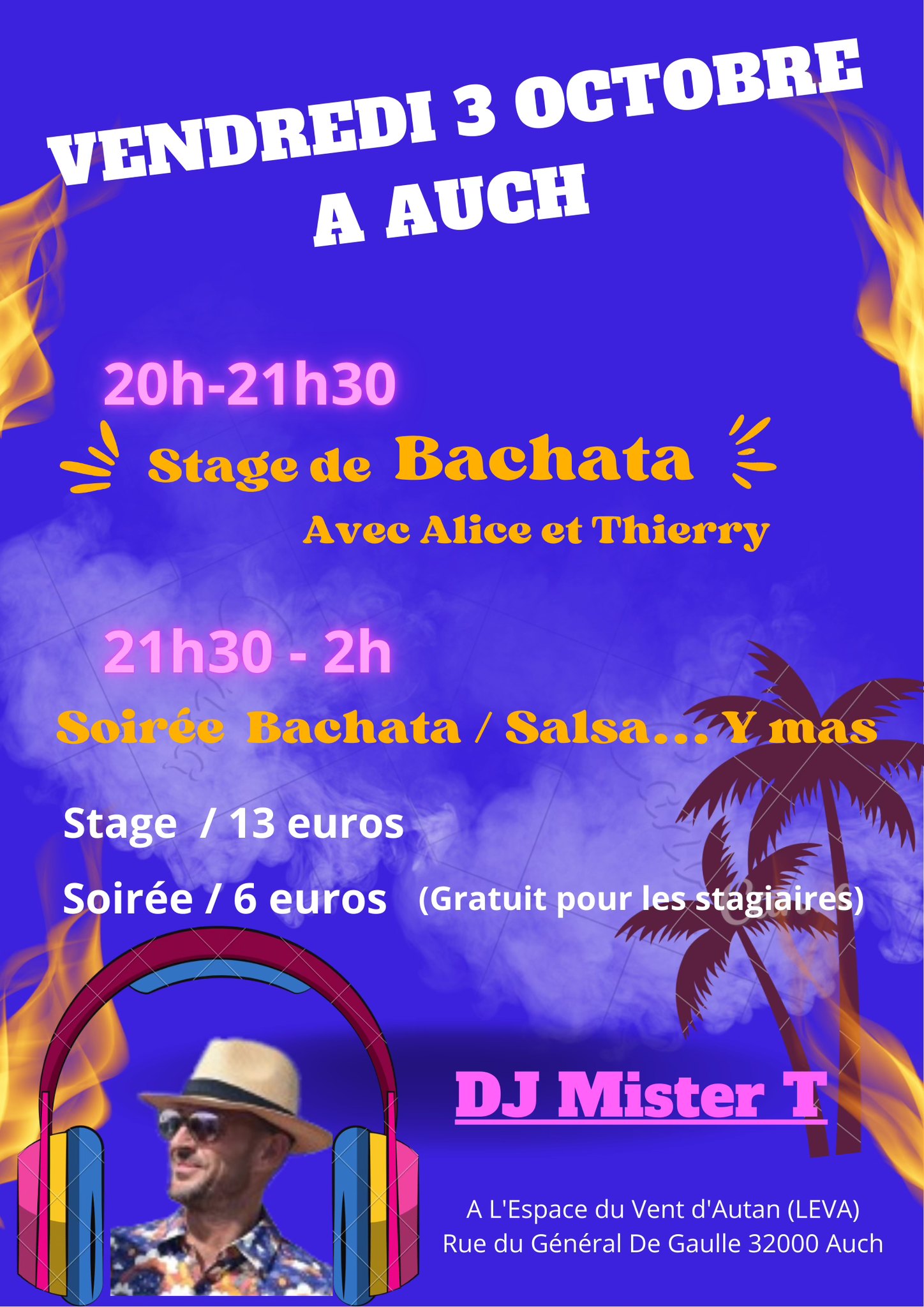 Stage et Soirée Salsa Bachata à Auch