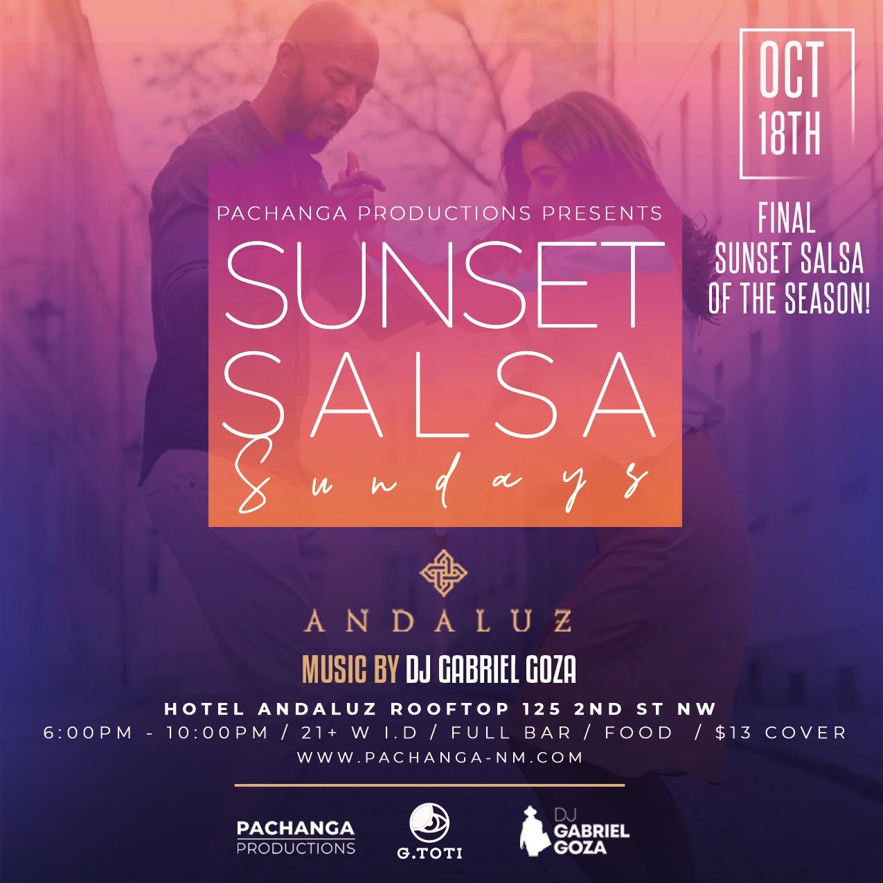 SUNSET SALSA - SUNDAYS @ HOTEL ANDALUZ ROOFTOP