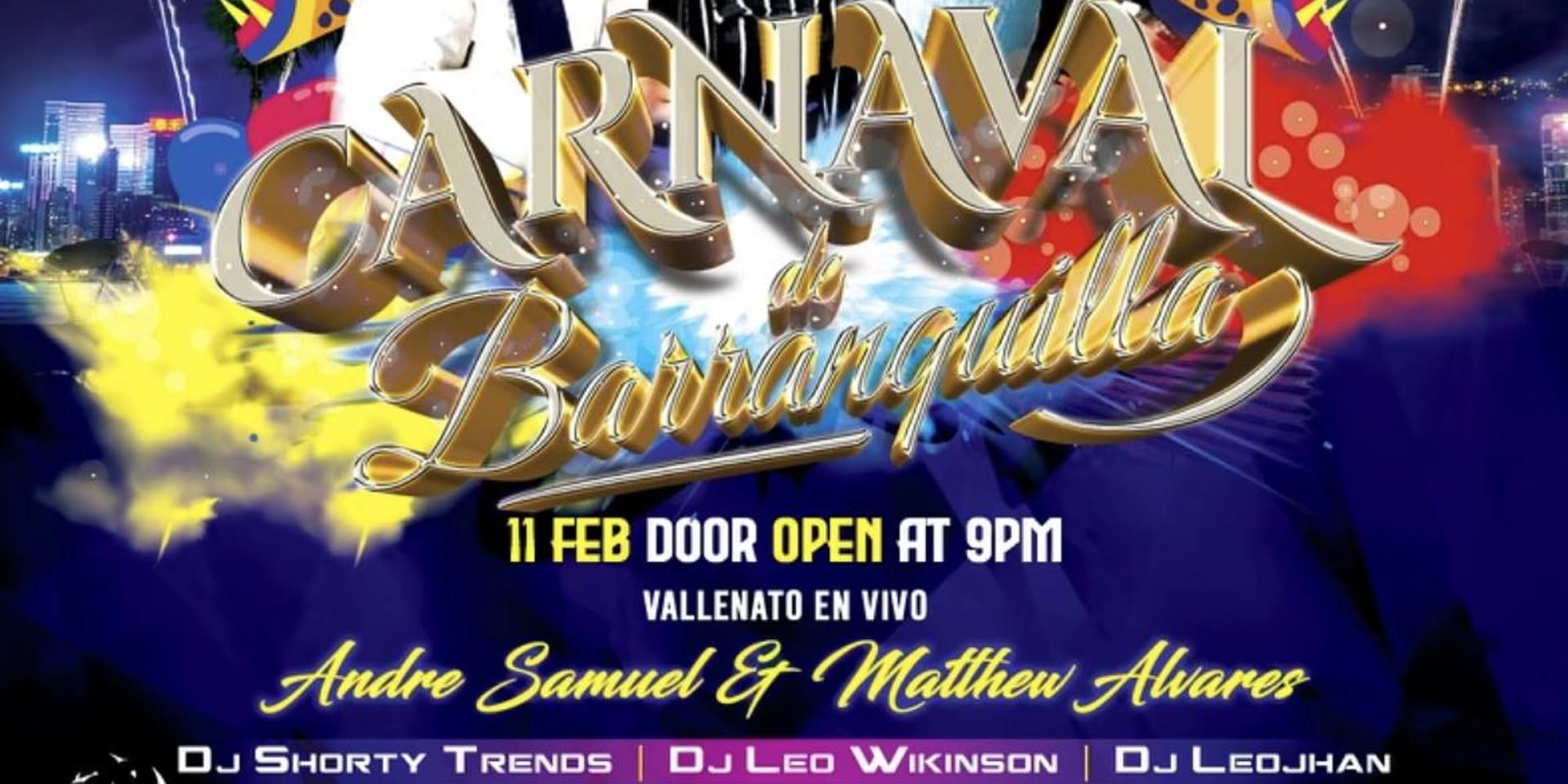 Latin Night: CARNAVAL DE BARRANQUILLA at Elan (Fri. Feb 11th)