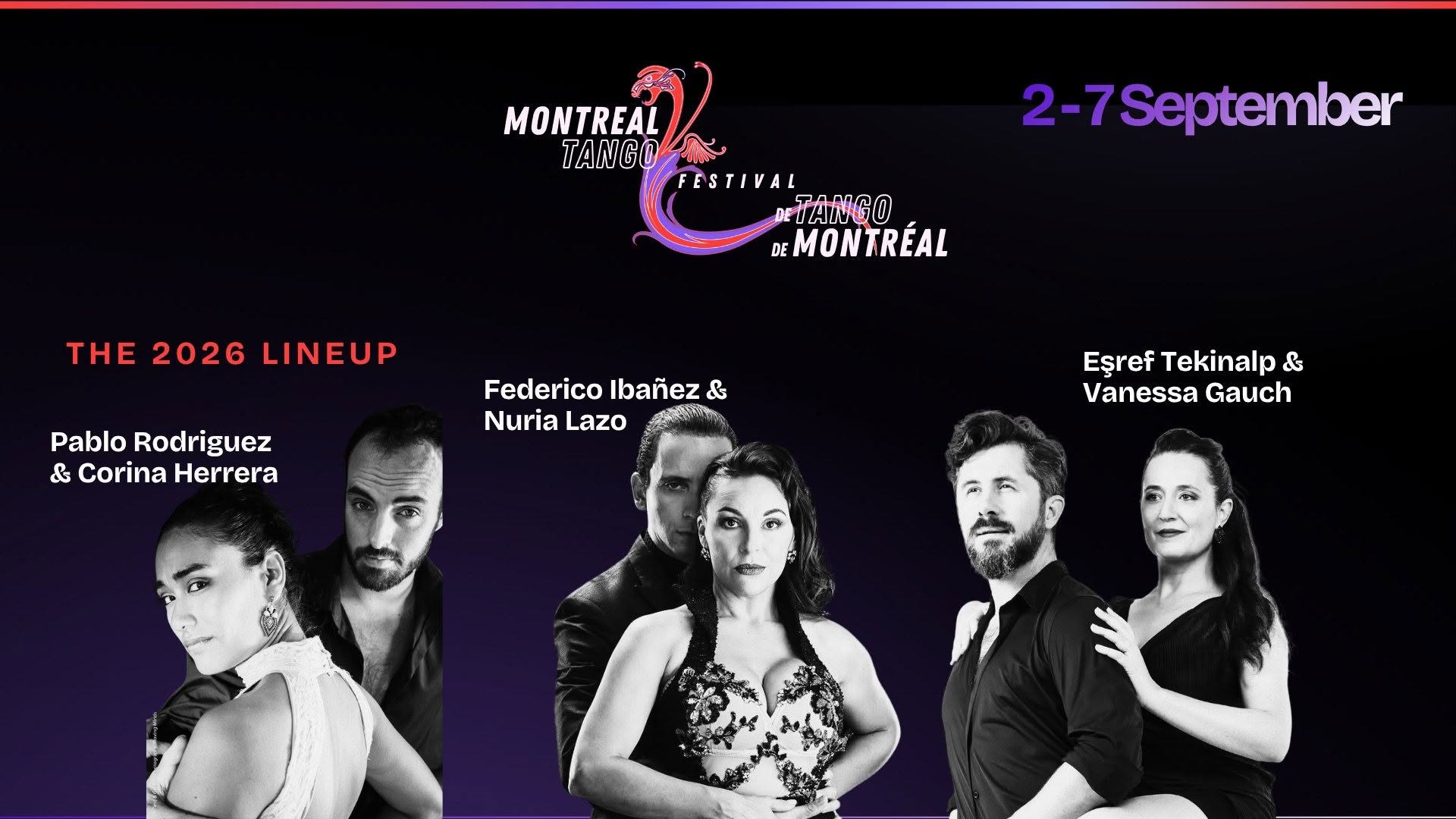 Montreal Tango Festival 2026 Edition - Festival de tango de Montréal édition 2026