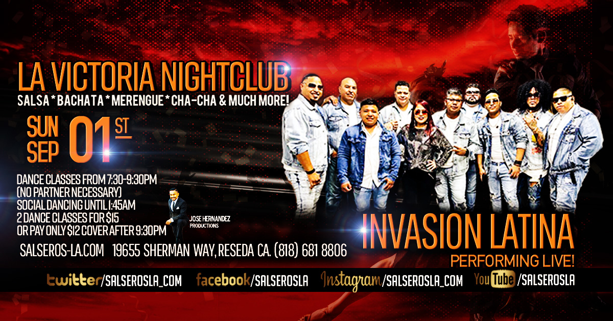 DTLA Salsa Fest after Party with Live Salsa & Bachata by Invasion Latina