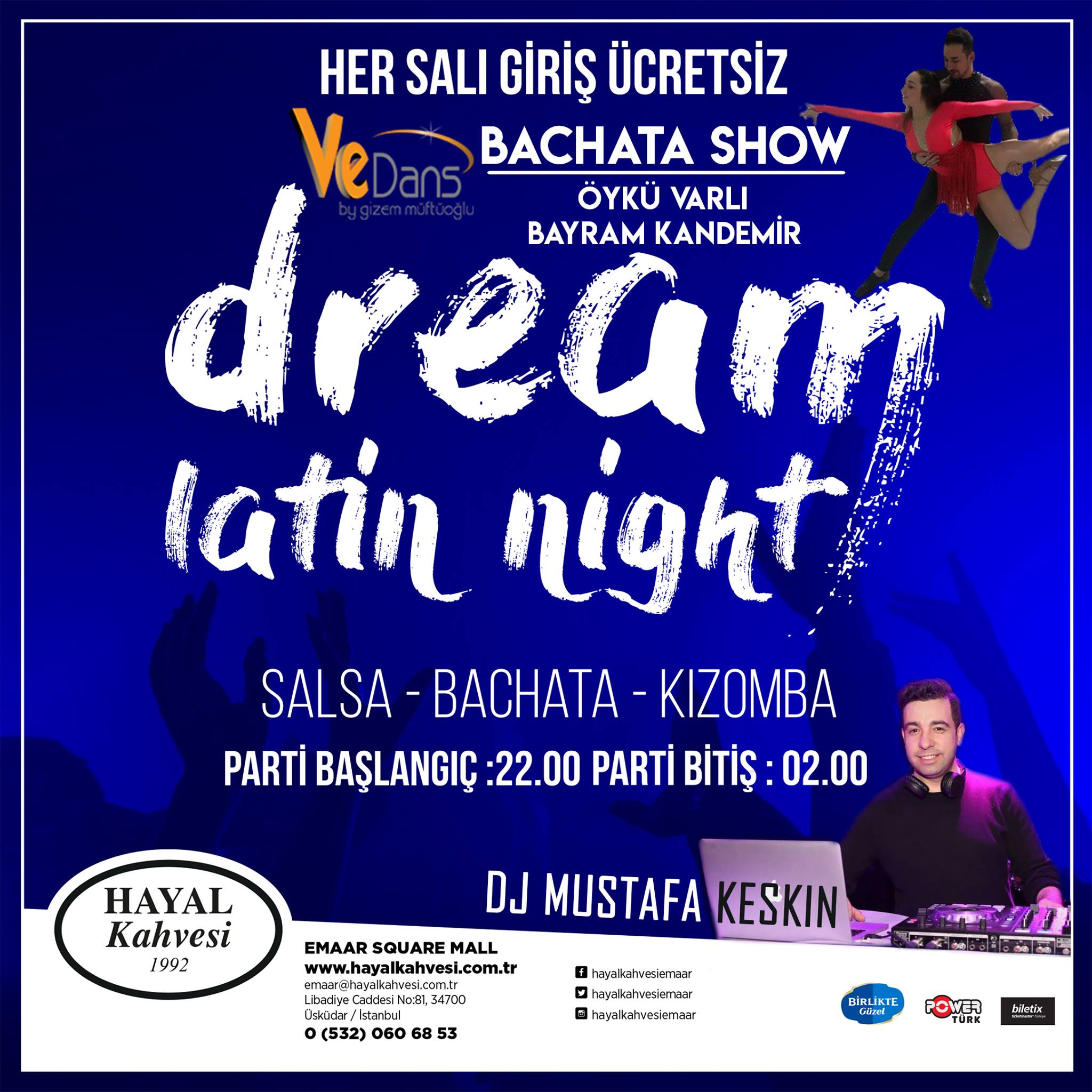 DREAM LATİN NİGHT - Her Salı Giriş Ücretsiz