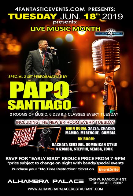 Live Band Salsa Tuesday Ft. Papo Santiago Band