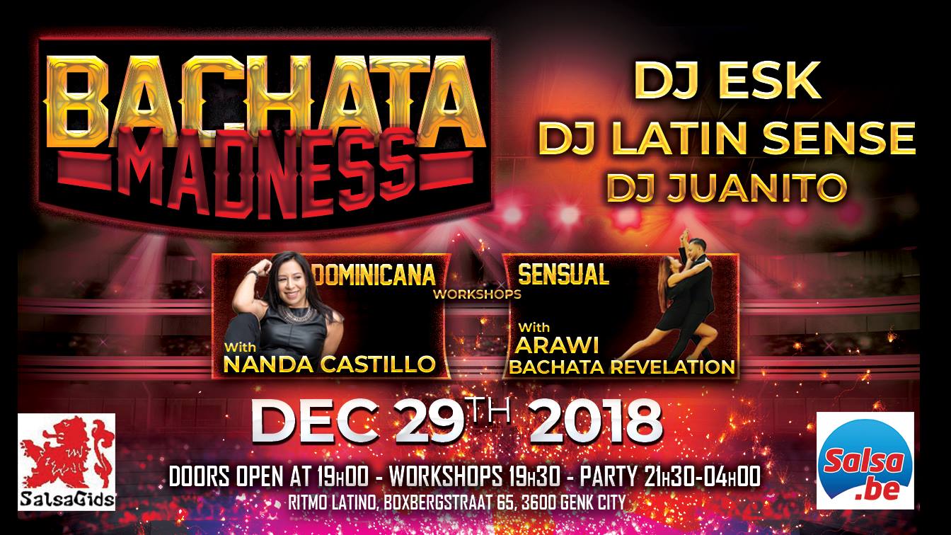 Bachata Madness - December 29th at Ritmo Latino Genk