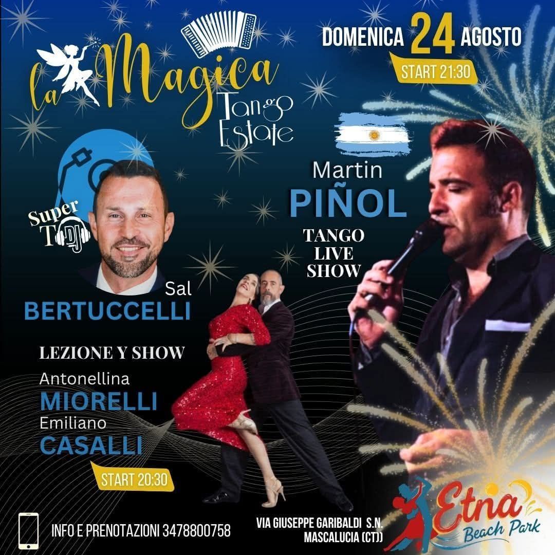 Domenica 24 Agosto La Magica sotto le Stelle! Speciale Tango LIVE ๐ค & Tango SHOW๐