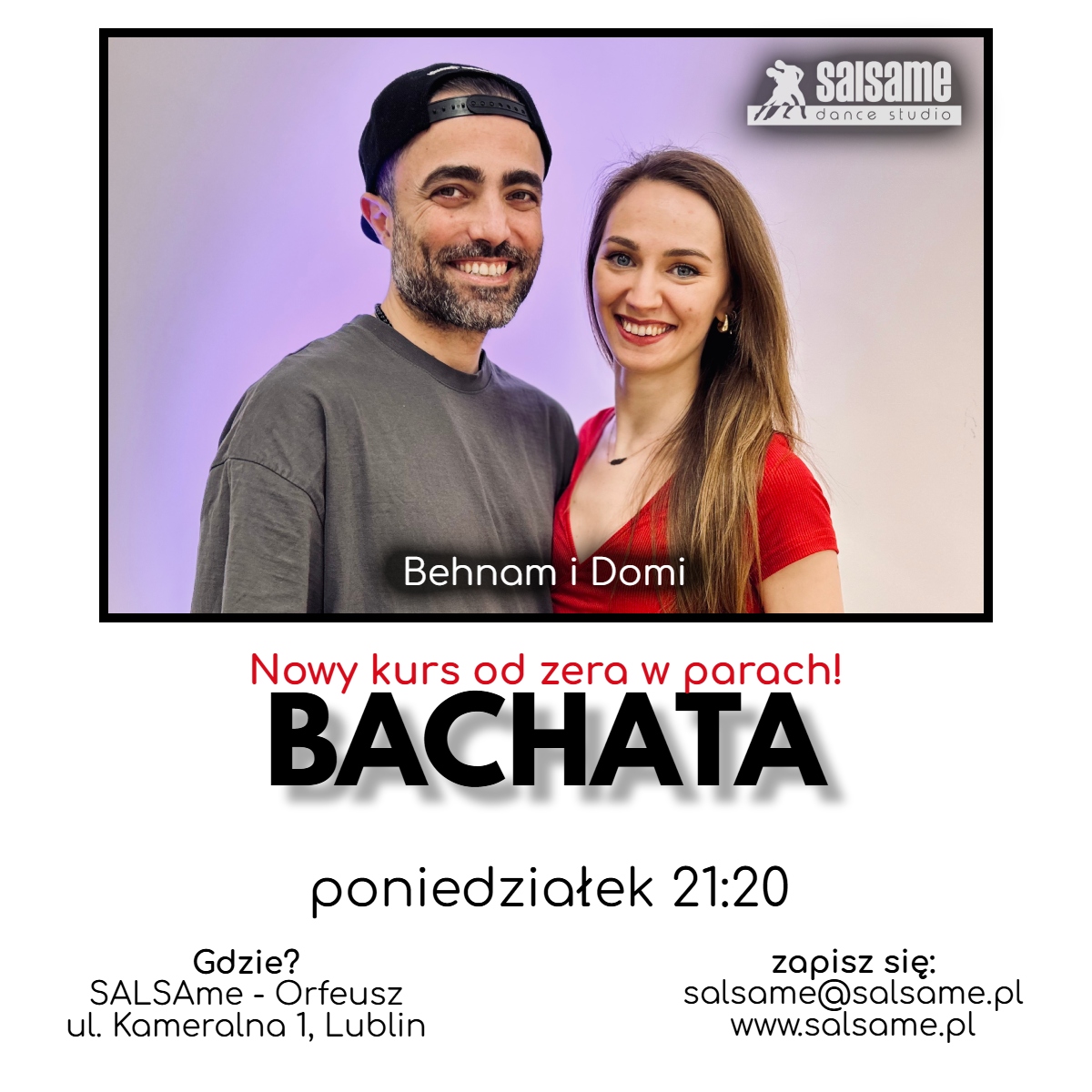 BACHATA nowy kurs od zera SALSAme start: lipiec 2026