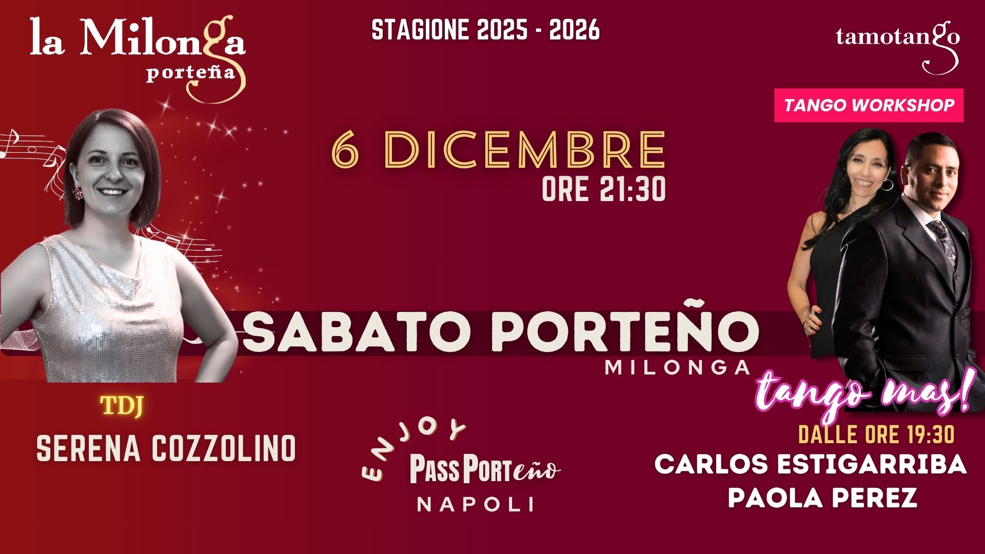 Sabato Porteño - TDJ Serena Cozzolino