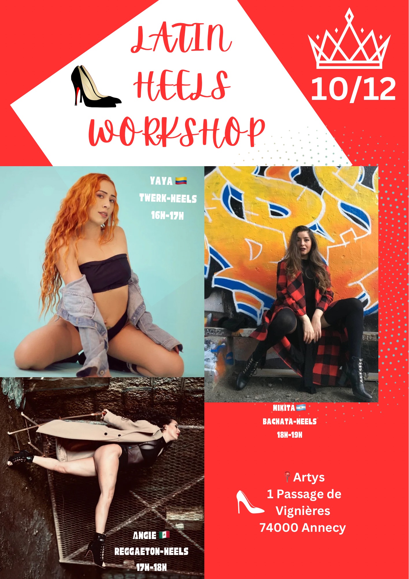 Latin Heels Workshop 💃🏻👠(Twerk, Reggaeton, Bachata)