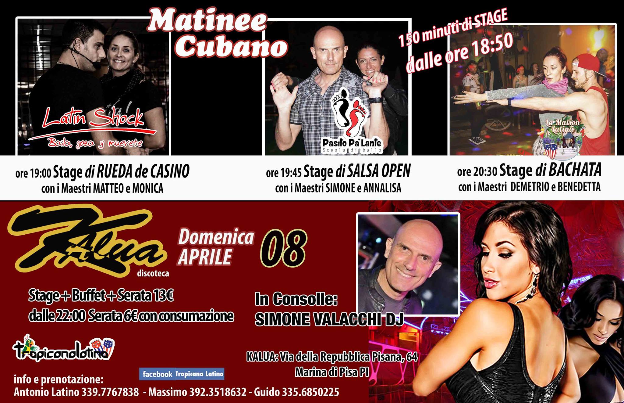 Matinee Cubano la Domenica Latina del Kalua