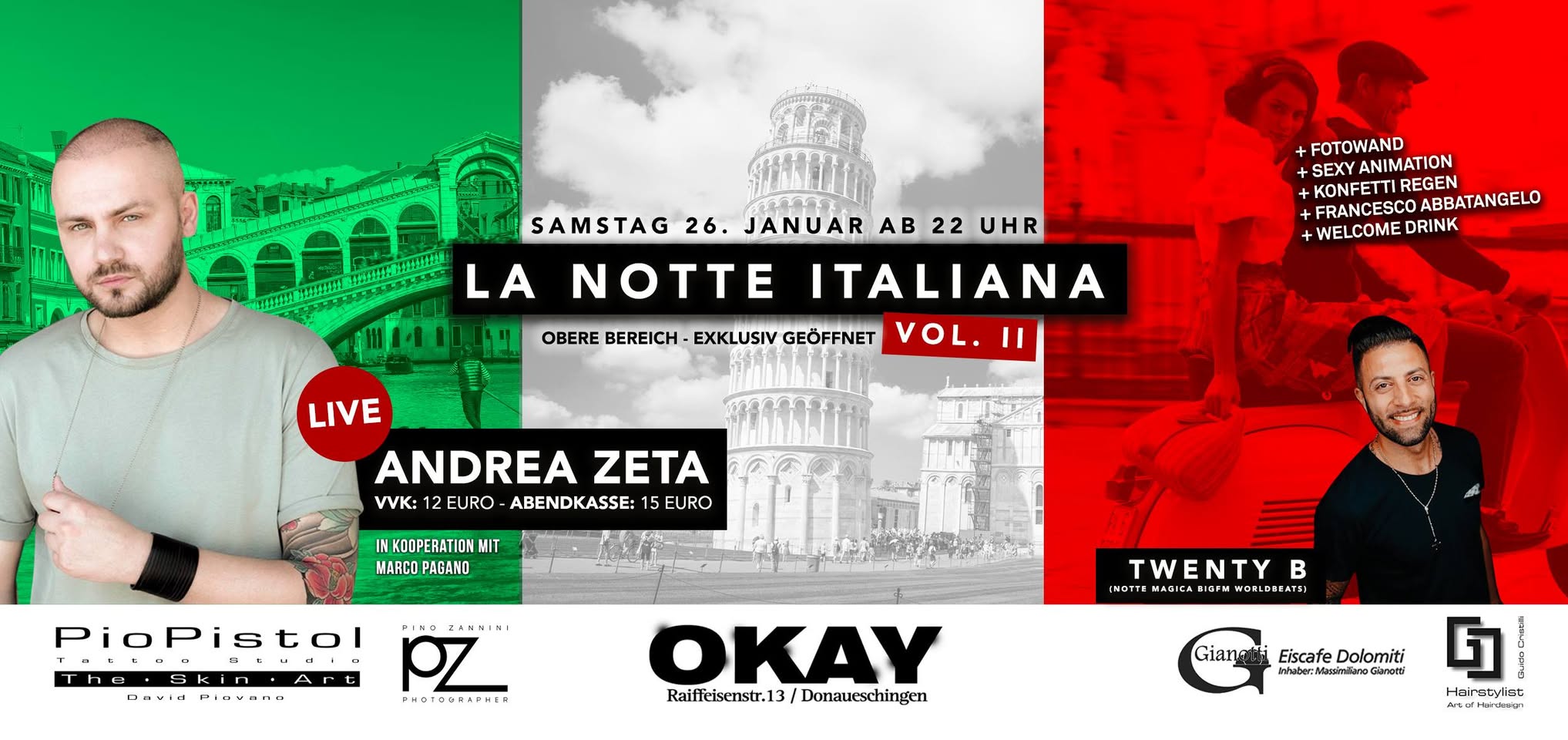 La NOTTE Italiana Vol.2 ✘ Andrea Zeta LIVE ✘