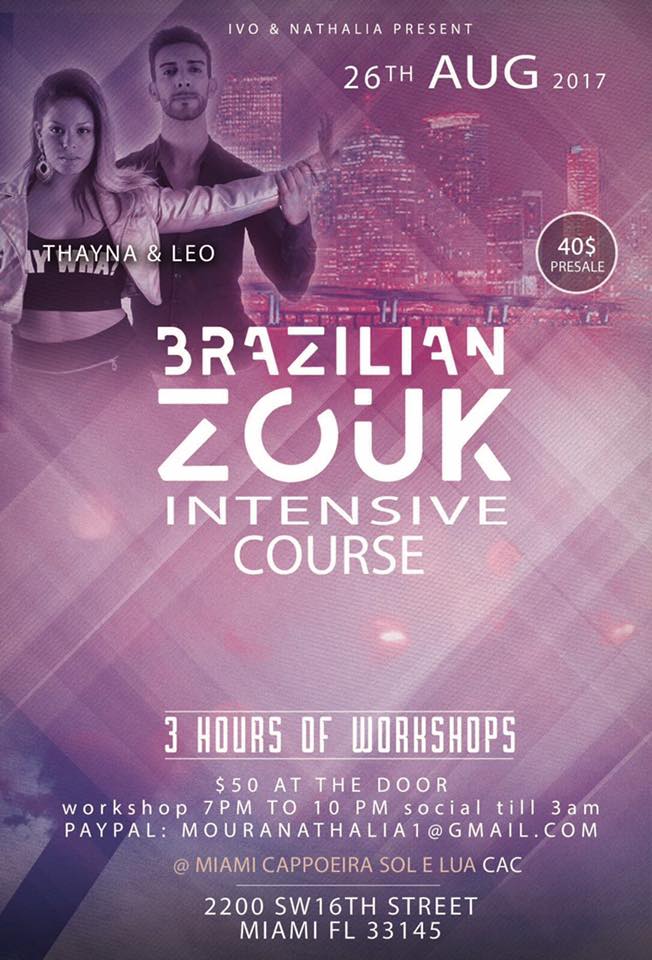 Brazilian Zouk Intensive Course W Leo&Thayná