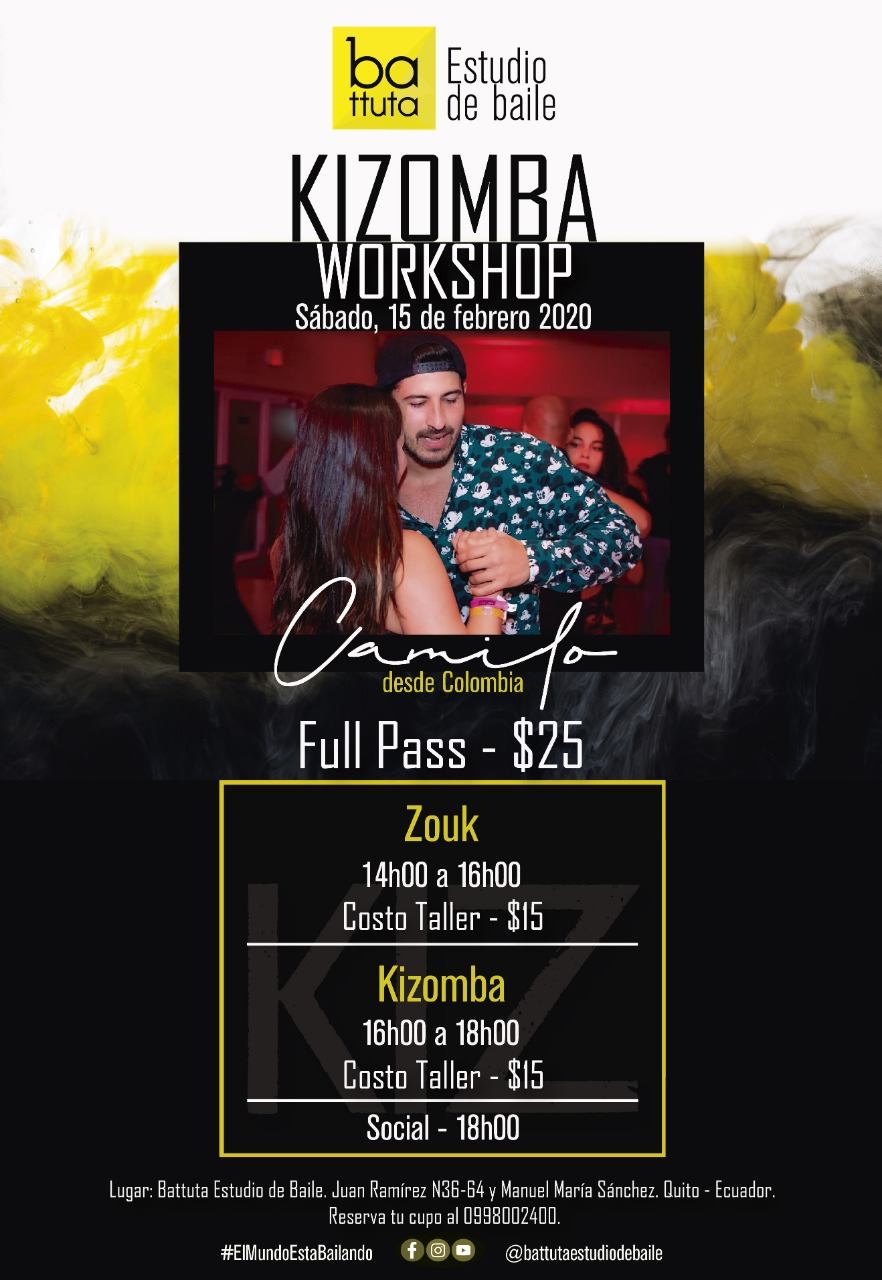 Workshop de Kizomba con Cami Kizz (COL)