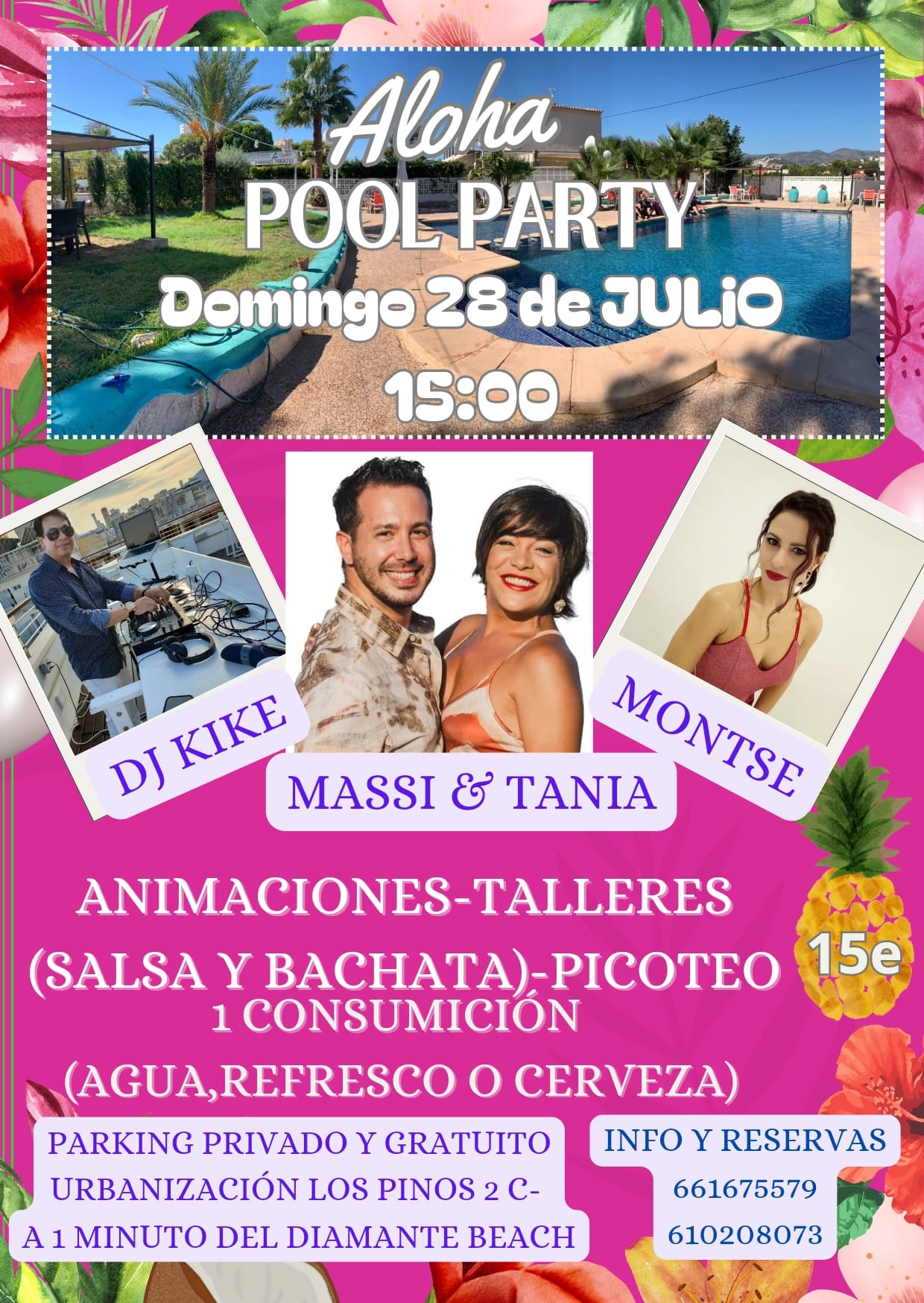 Aloja Pool Party Fiesta Hawaiana