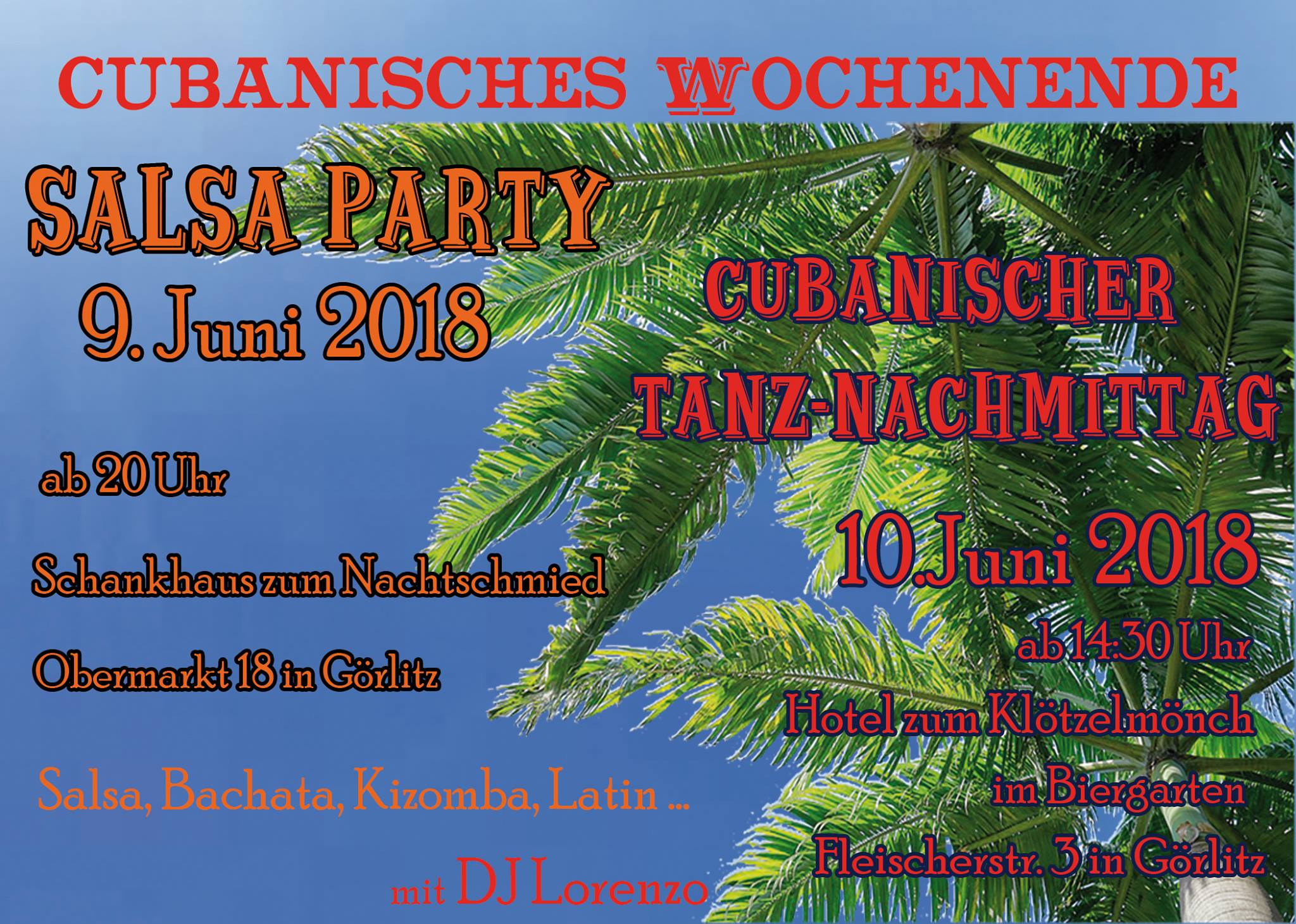 Tanz-Nachmittag zum cubanischen Wochenende