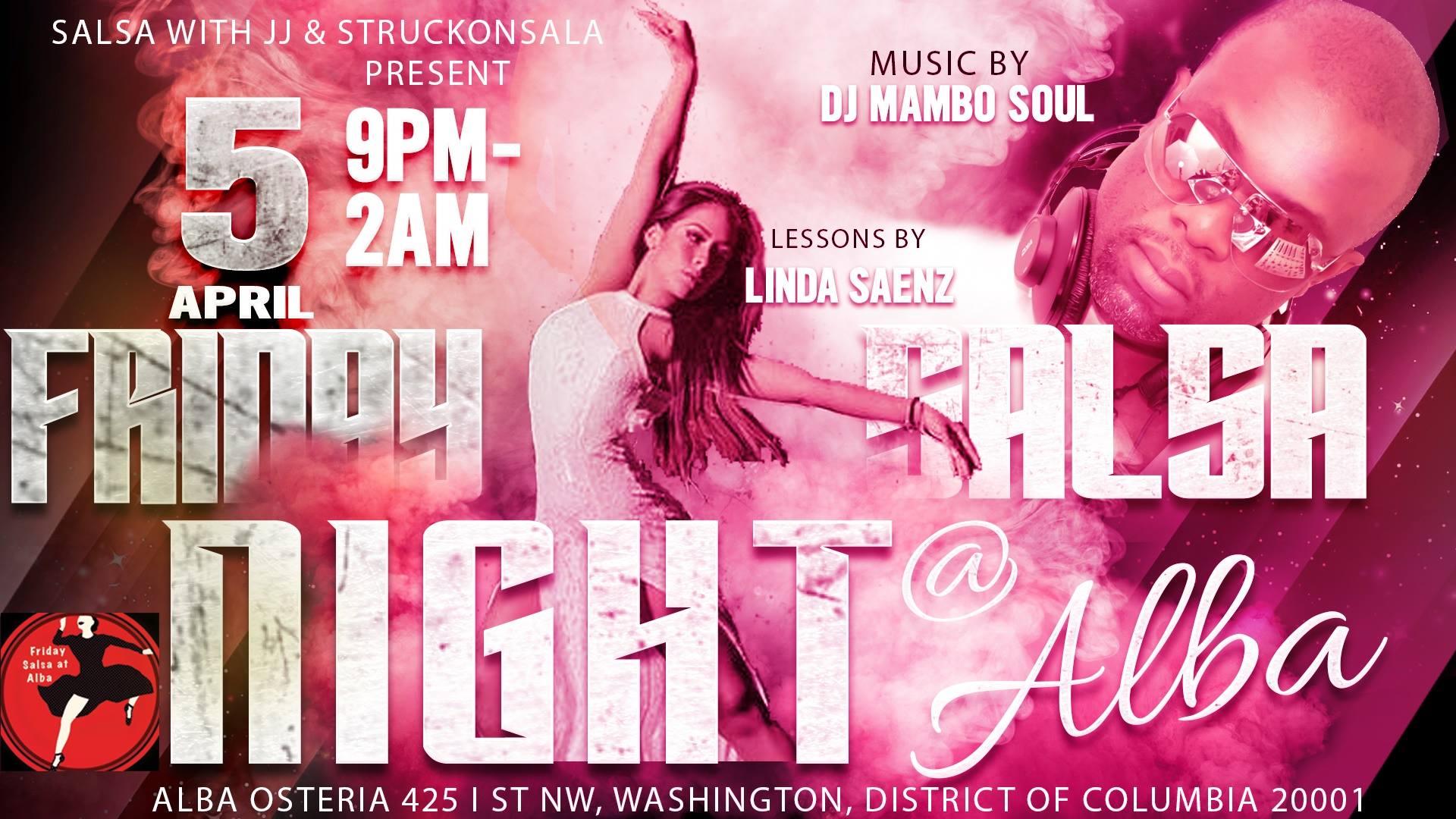 Salsa at Alba ☆ Linda Saenz, Classé Dance & DJ Mambosoul ★