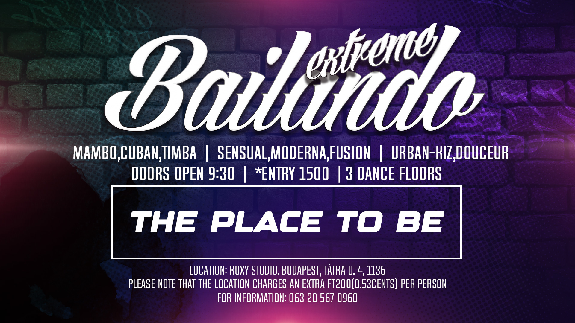 Bailando extreme Dance party: Salsa Bachata Urban-kiz