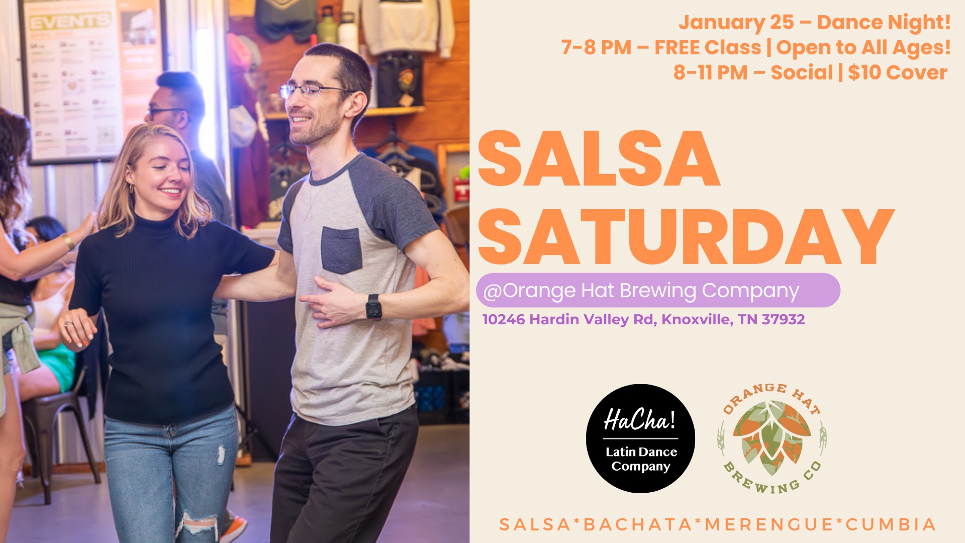 Salsa Saturday @ Orange Hat Brewing Co Knoxville, TN
