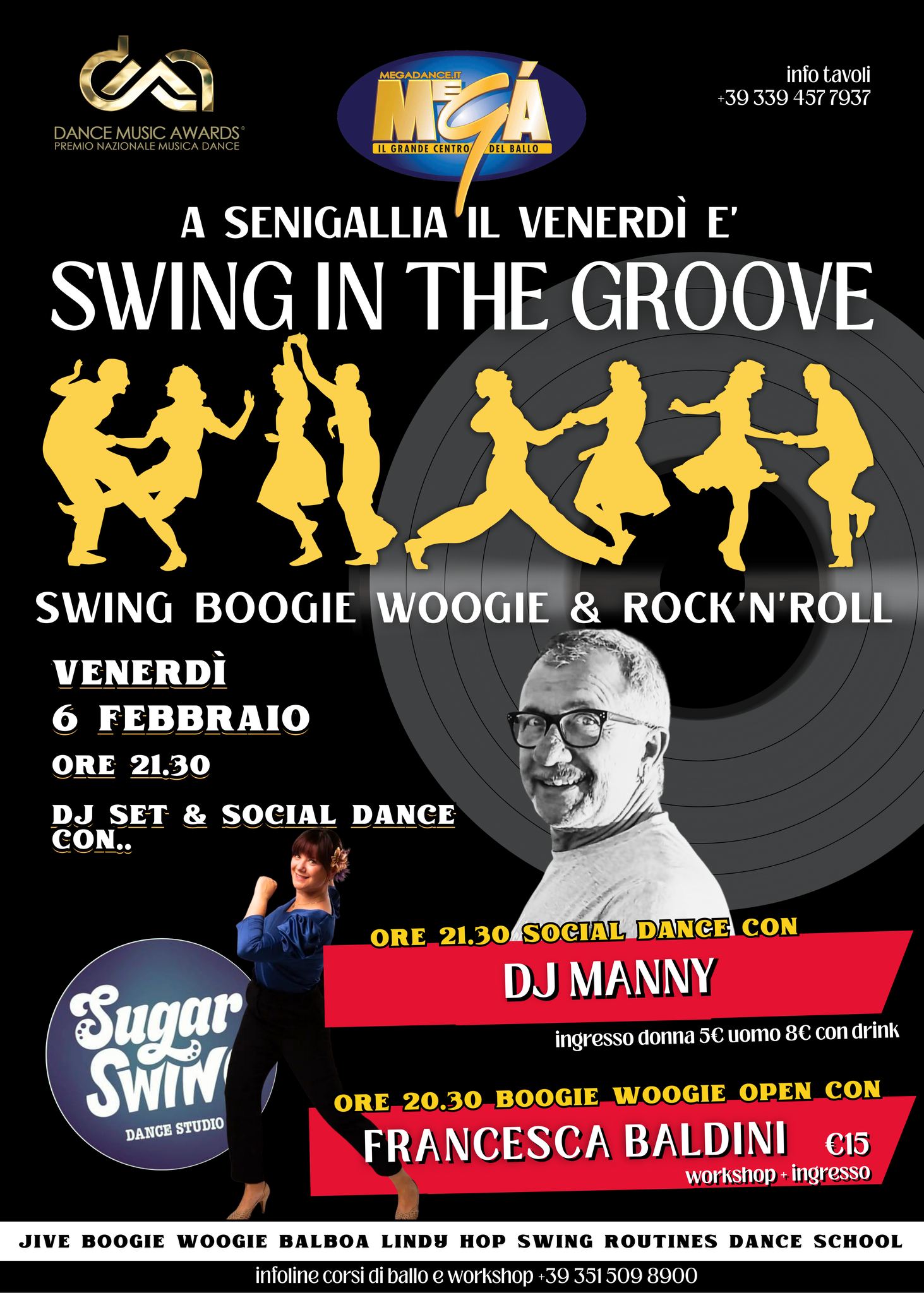 SWING in the GROOVE con DJ MANNY + Workshop di Boogie Woogie Open